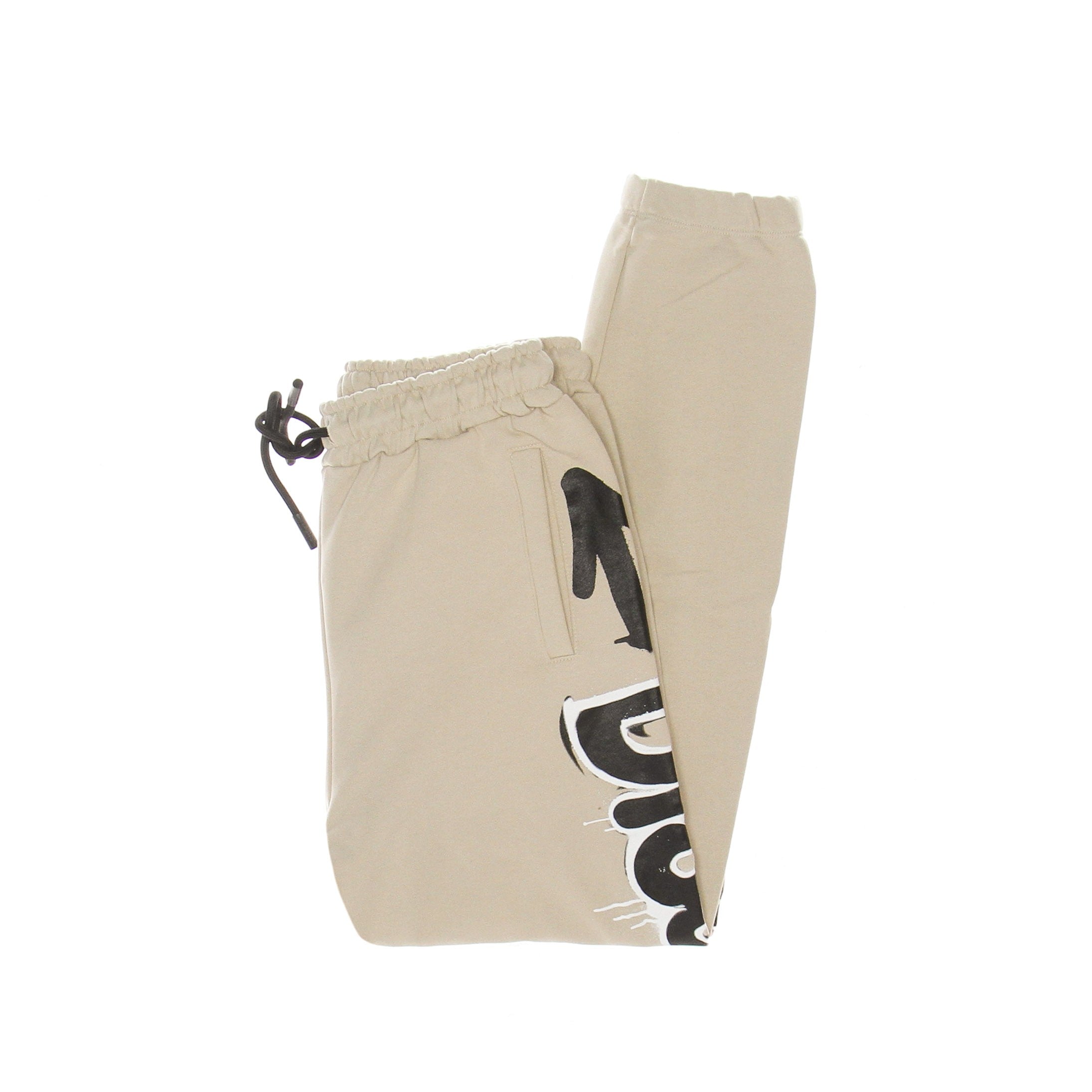 Pantalone Tuta Leggero Uomo Big Logo Pants Safari/black/white