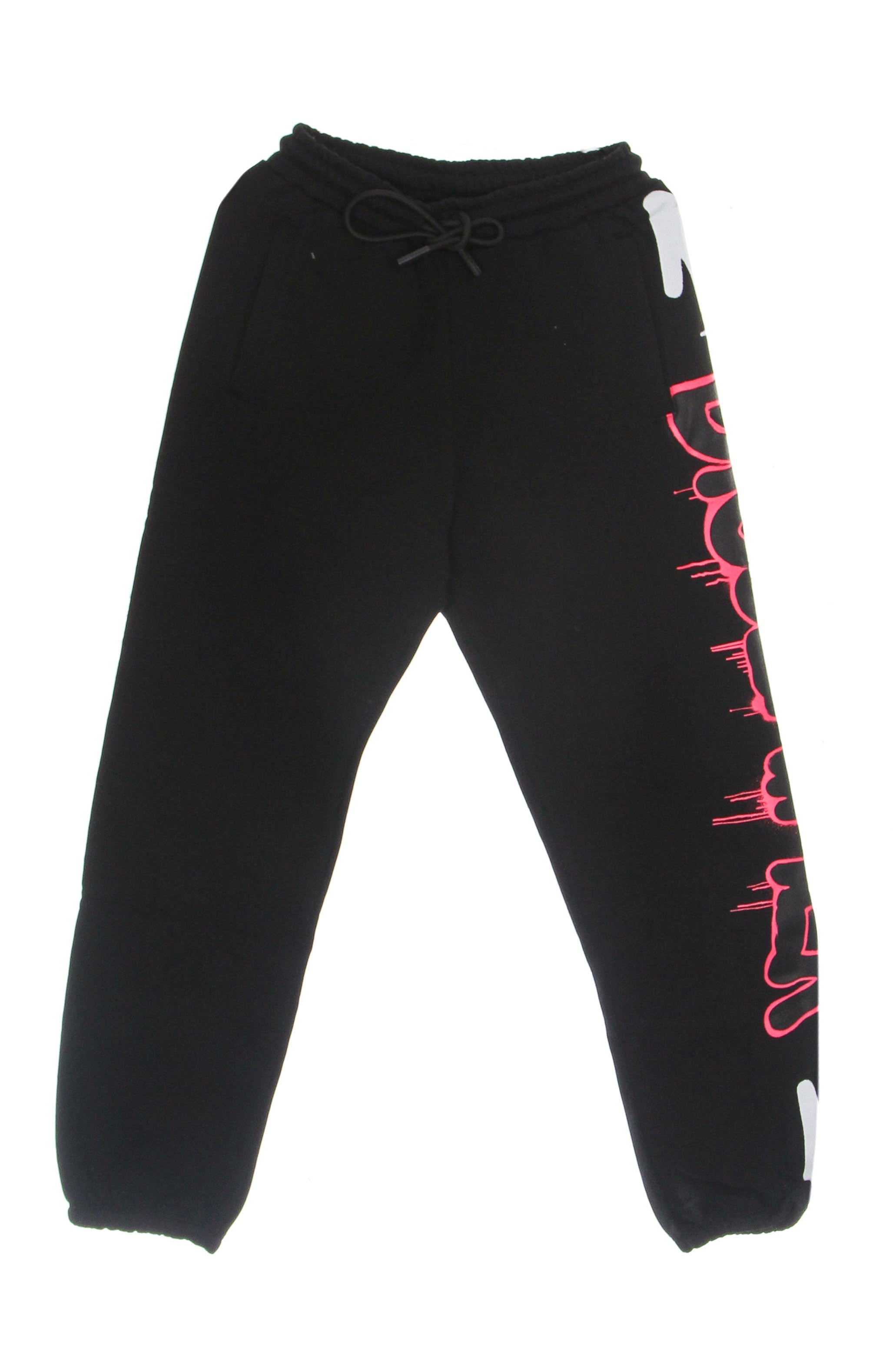 Women's Lightweight Tracksuit Pants Big Logo Pants Black