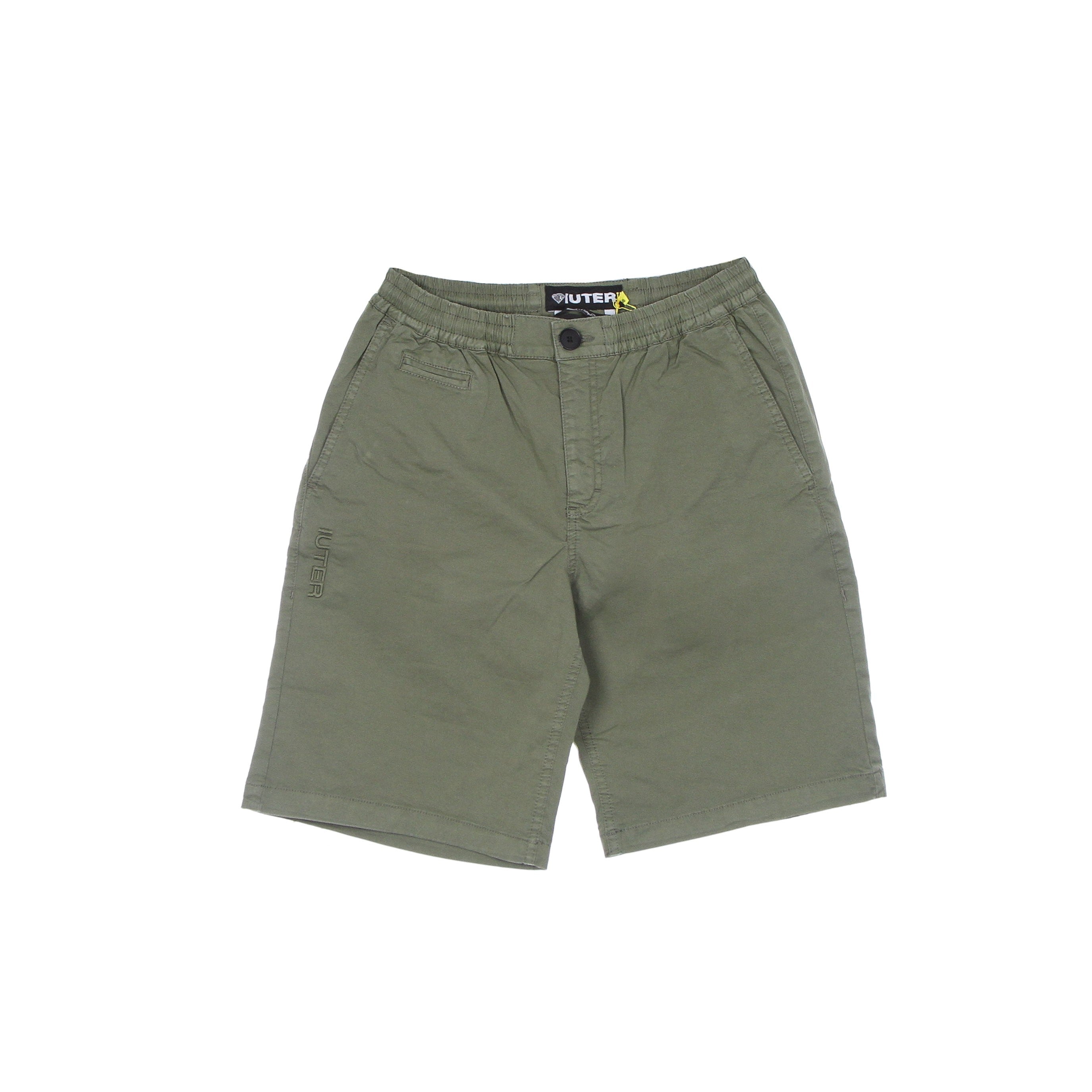 Iuter, Pantalone Corto Uomo Jogger Short, Army