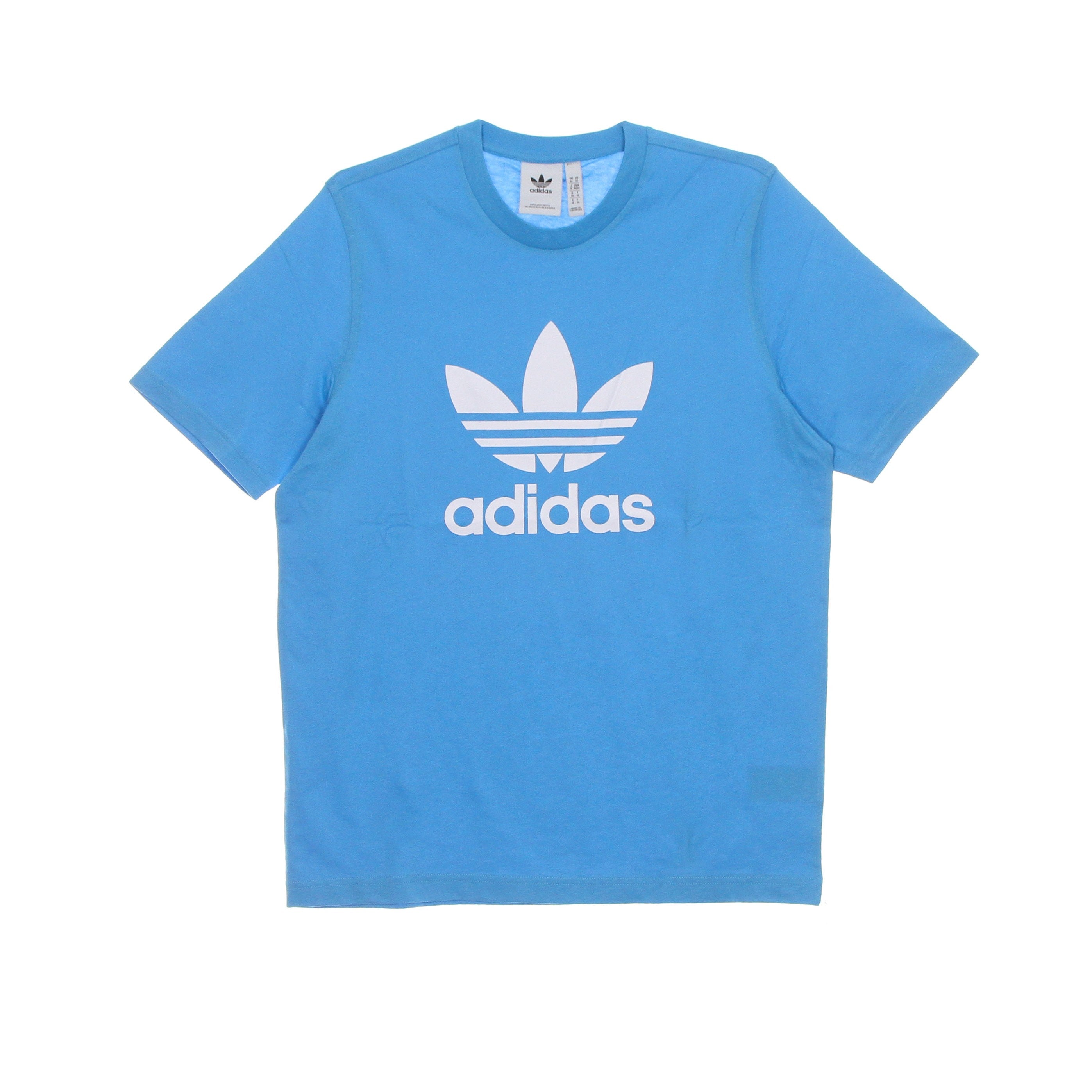 Adidas, Maglietta Uomo Trefoil Tee, App Sky Rush/white