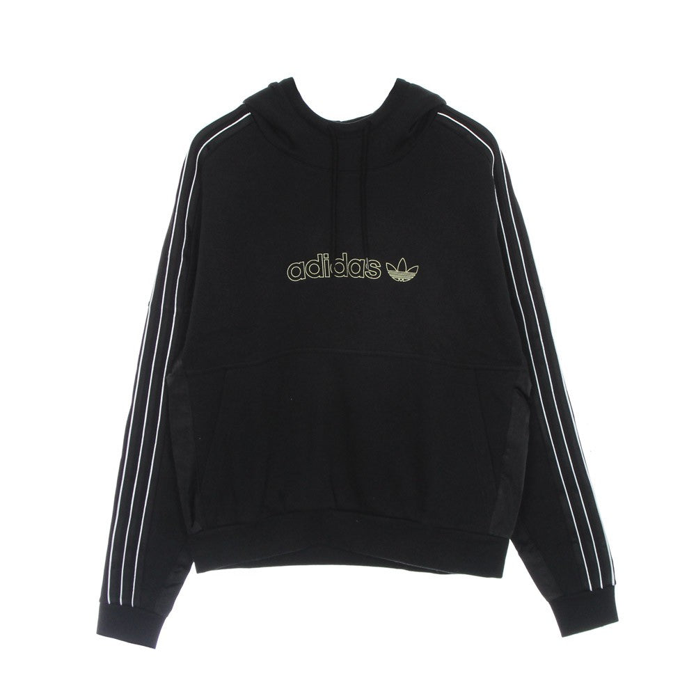 Adidas, Felpa Cappuccio Uomo Shadow Stripe Hoodie, Black