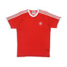 Adidas, Maglietta Uomo 3-stripes Tee, Vivid Red