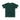 Camiseta verde colegial de 3 rayas