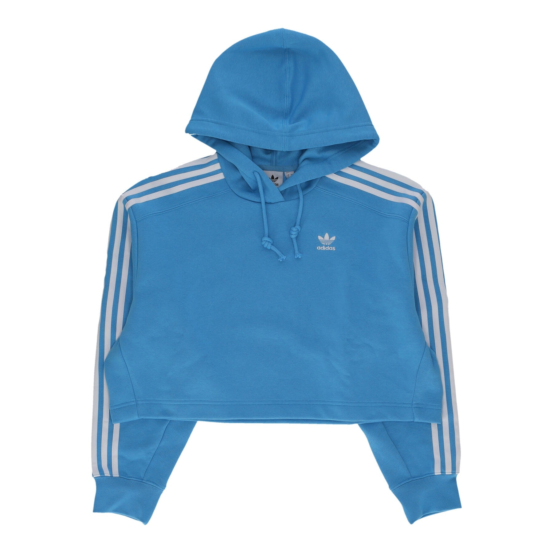 Adidas, Felpa Cappuccio Corta Donna Short Hoodie, App Sky Rush