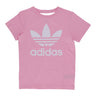 Adidas, Maglietta Ragazza Trefoil Tee, True Pink/white