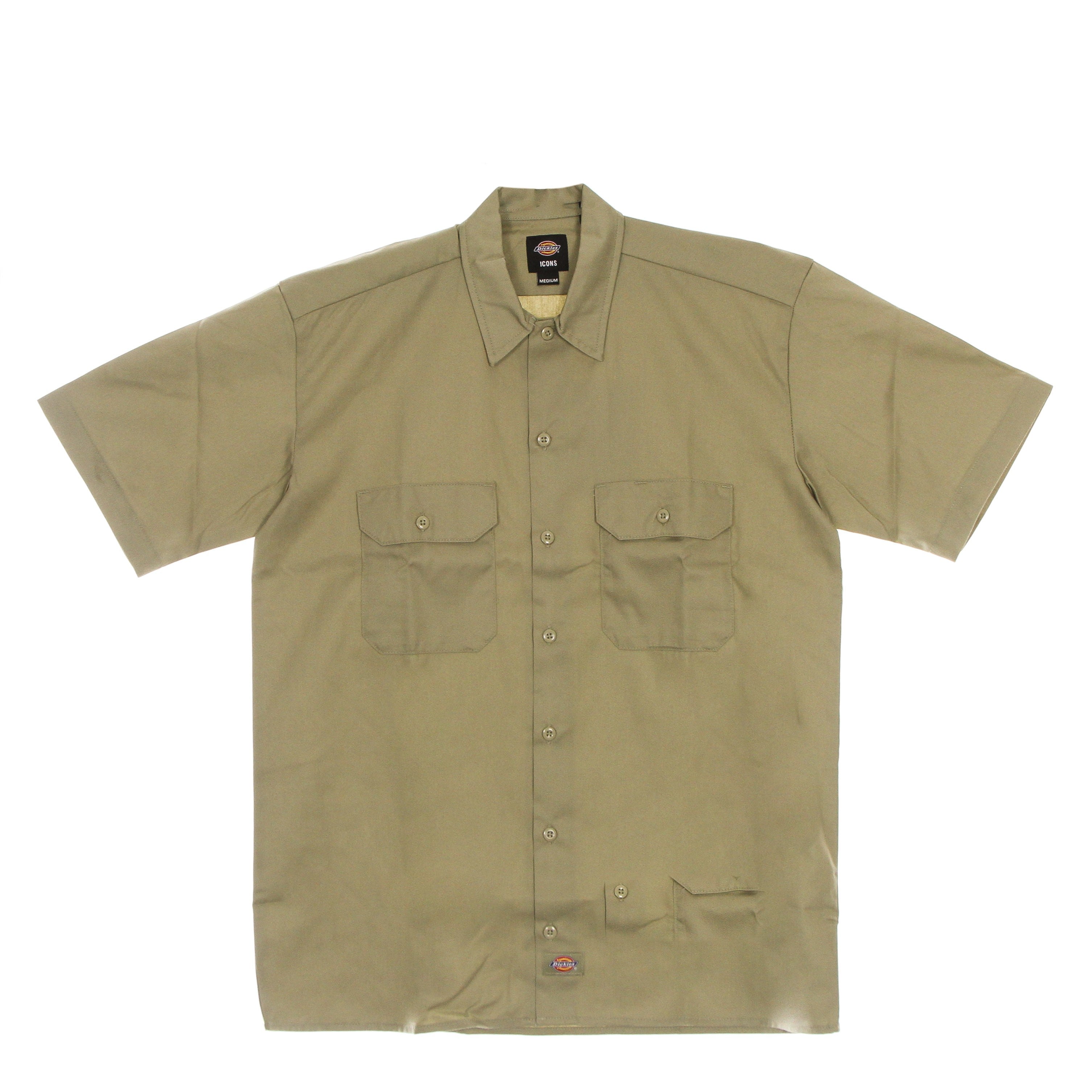 Dickies, Camicia Manica Corta Uomo Work Shirt Rec, Khaki