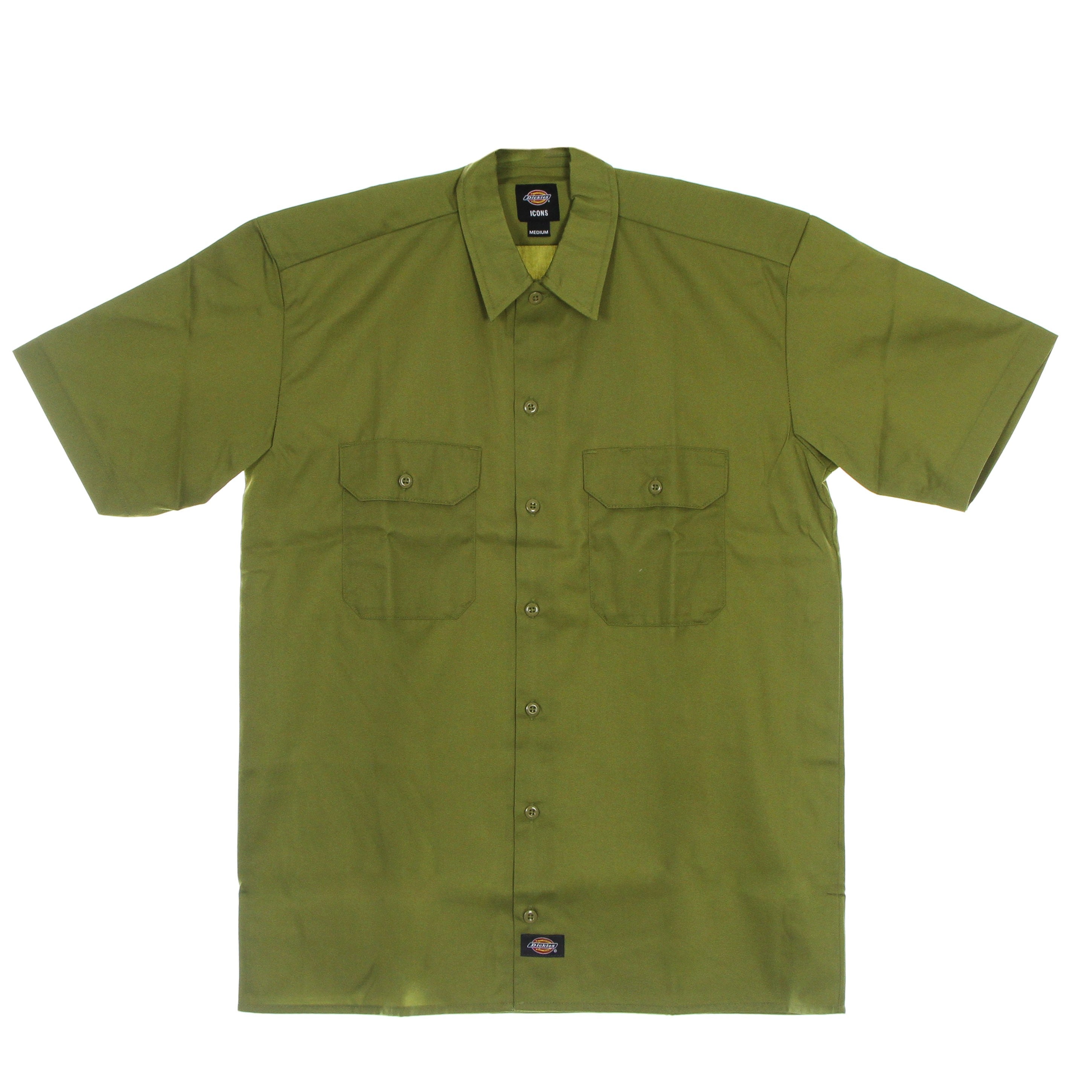 Camicia Manica Corta Uomo Work Shirt Rec Green Moss