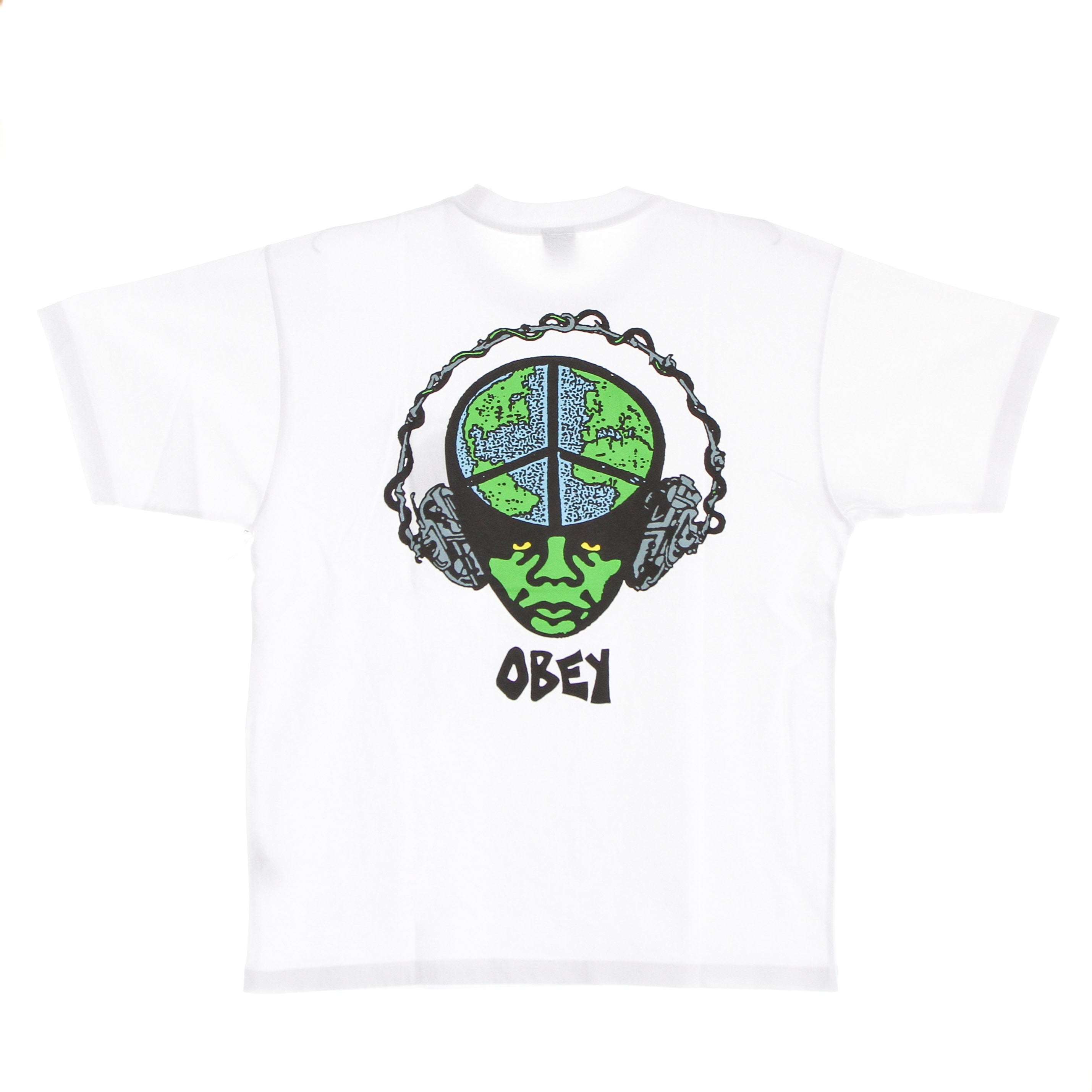 Obey, Maglietta Uomo World Peace Heavyweight Tee, White