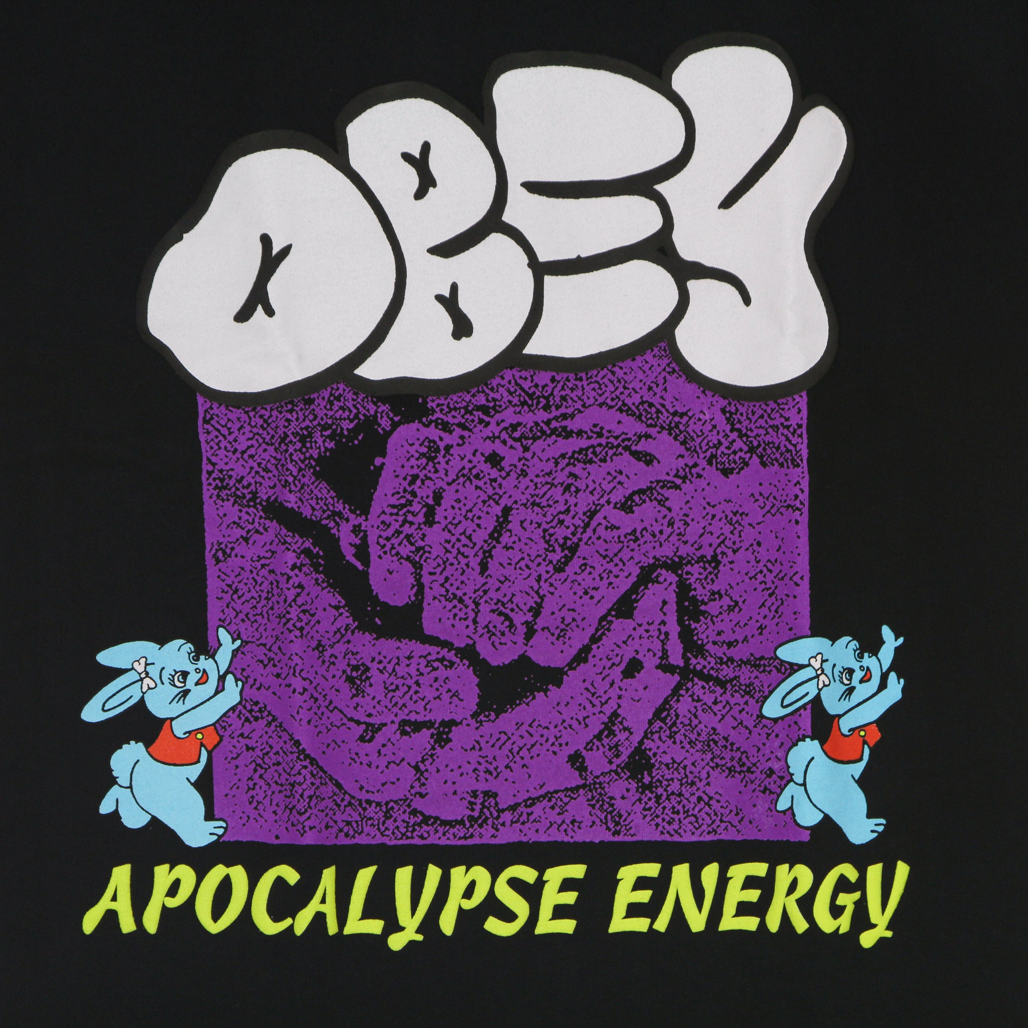 Men's T-Shirt Apocalypse Energy Heavyweight Pigment Dye Tee Pigment Faded Black