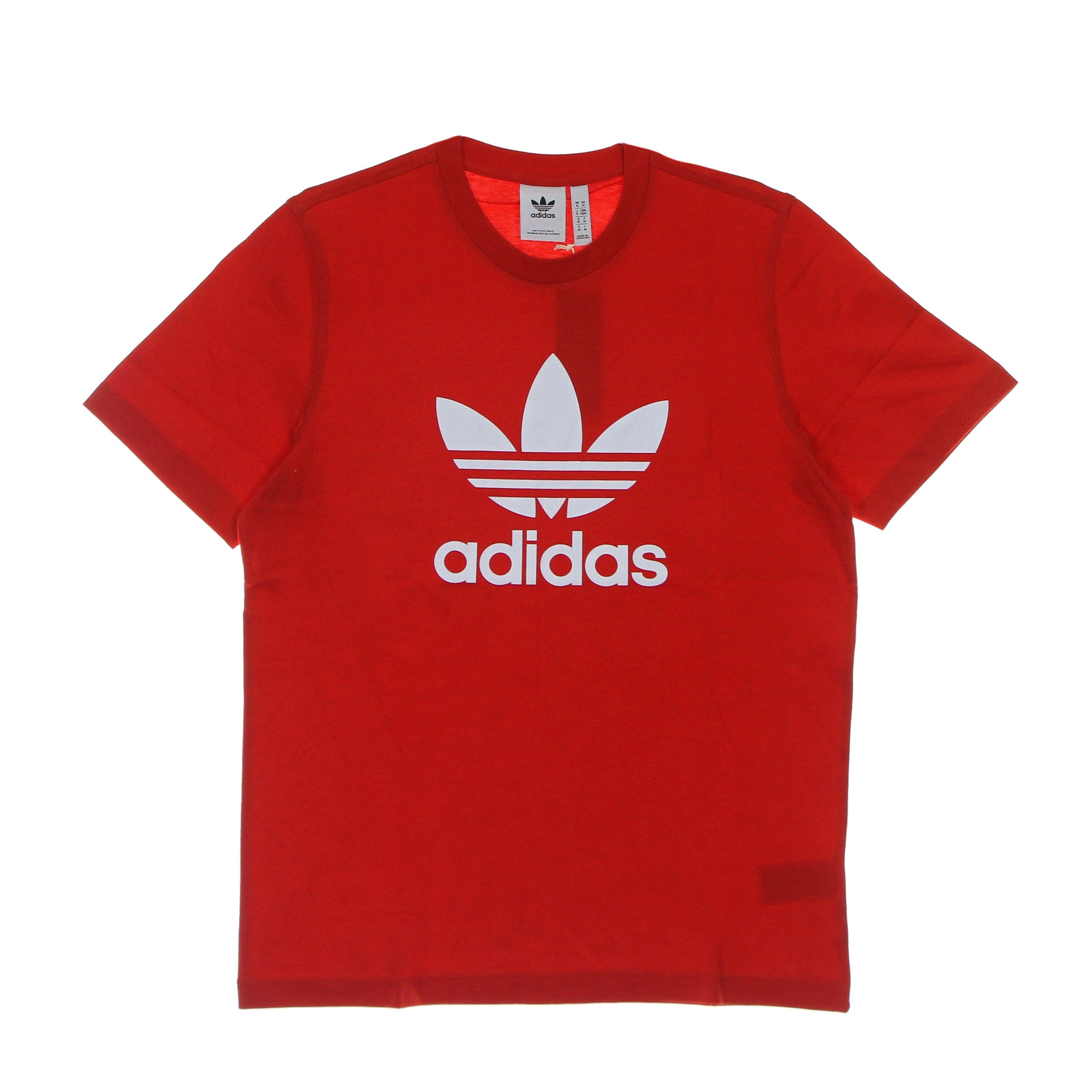 Adidas, Maglietta Uomo Trefoil Tee, Vivid Red/white