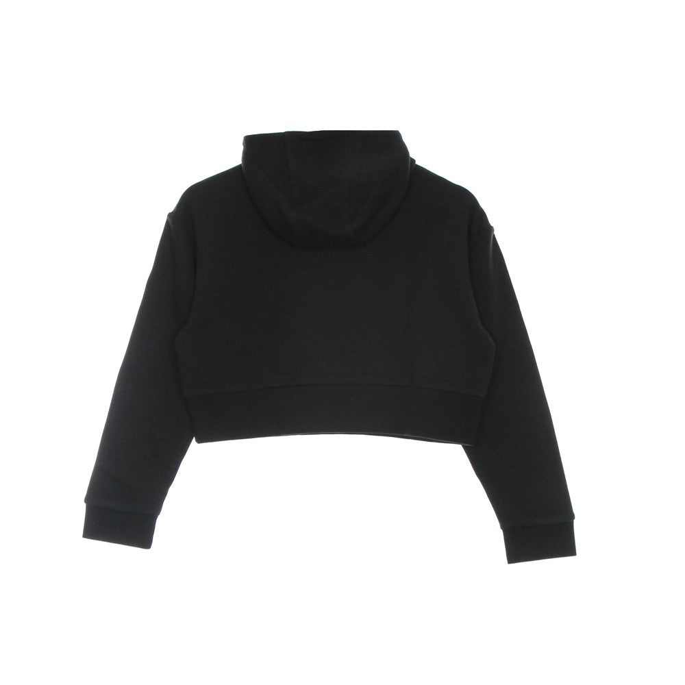 Adidas, Felpa Leggera Cappuccio Corta Ragazza Cropped Hoodie, 