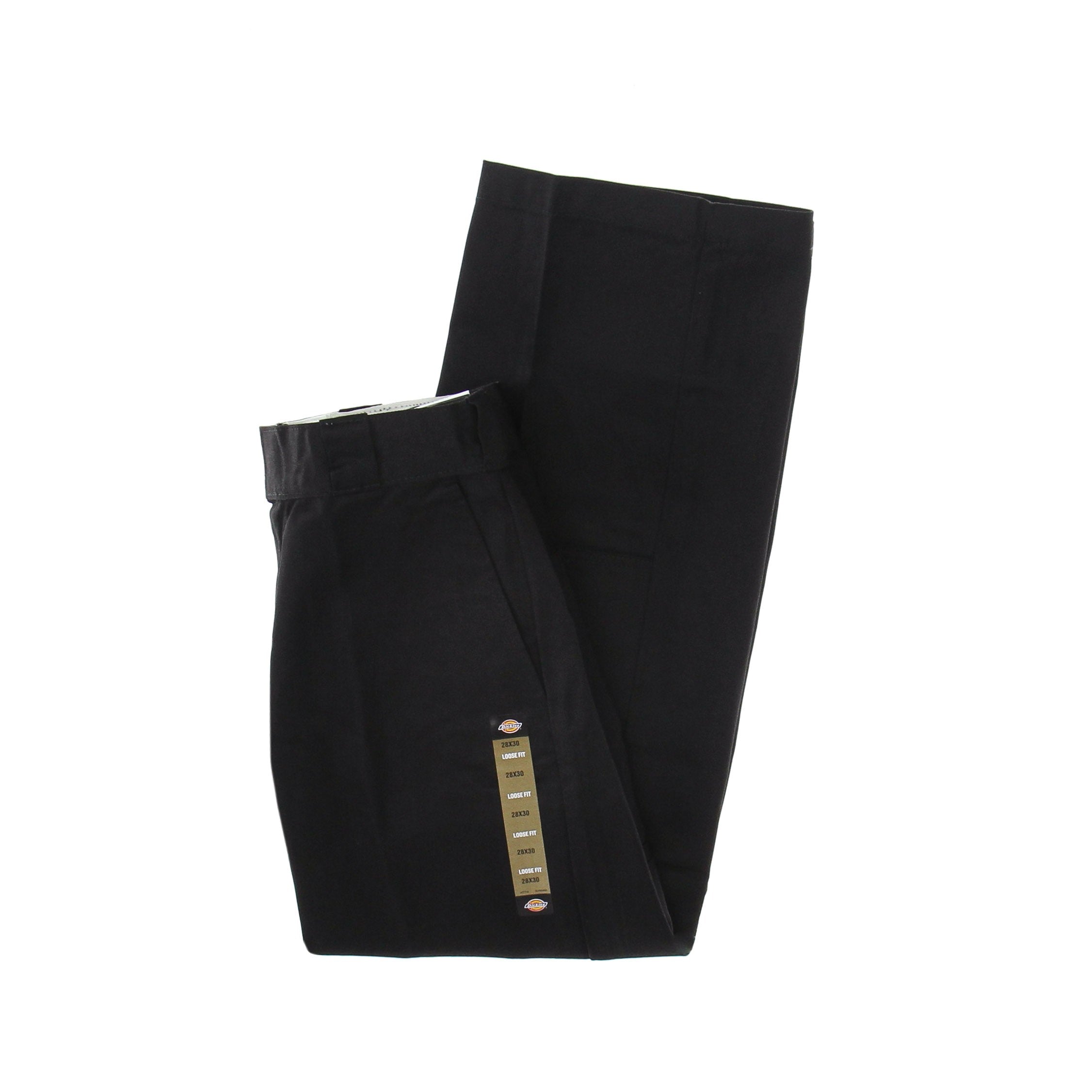 Double Knee Rec Black Men's Long Trousers