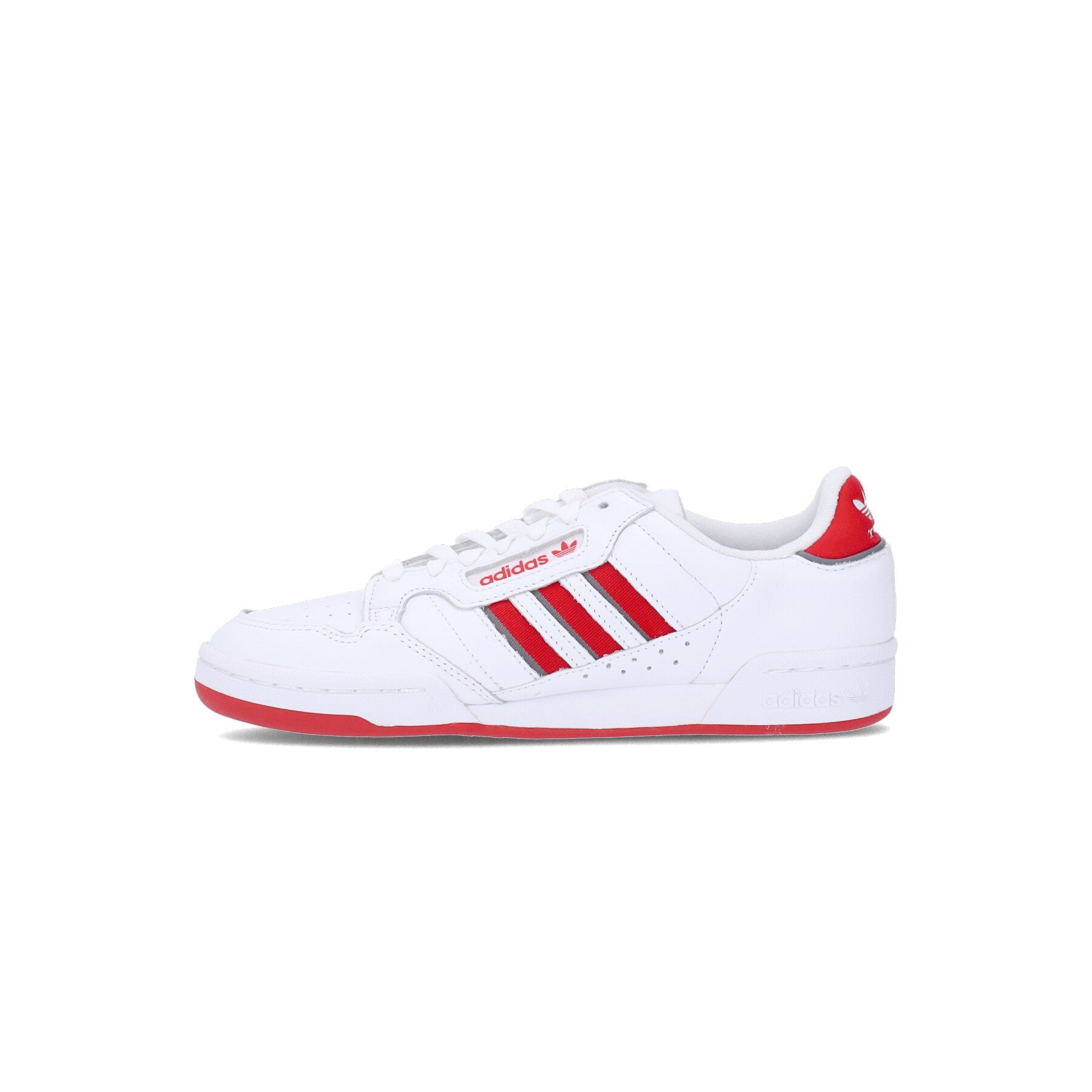 Adidas, Scarpa Bassa Uomo Continental 80 Stripes, Cloud White/collegiate Red/grey Three