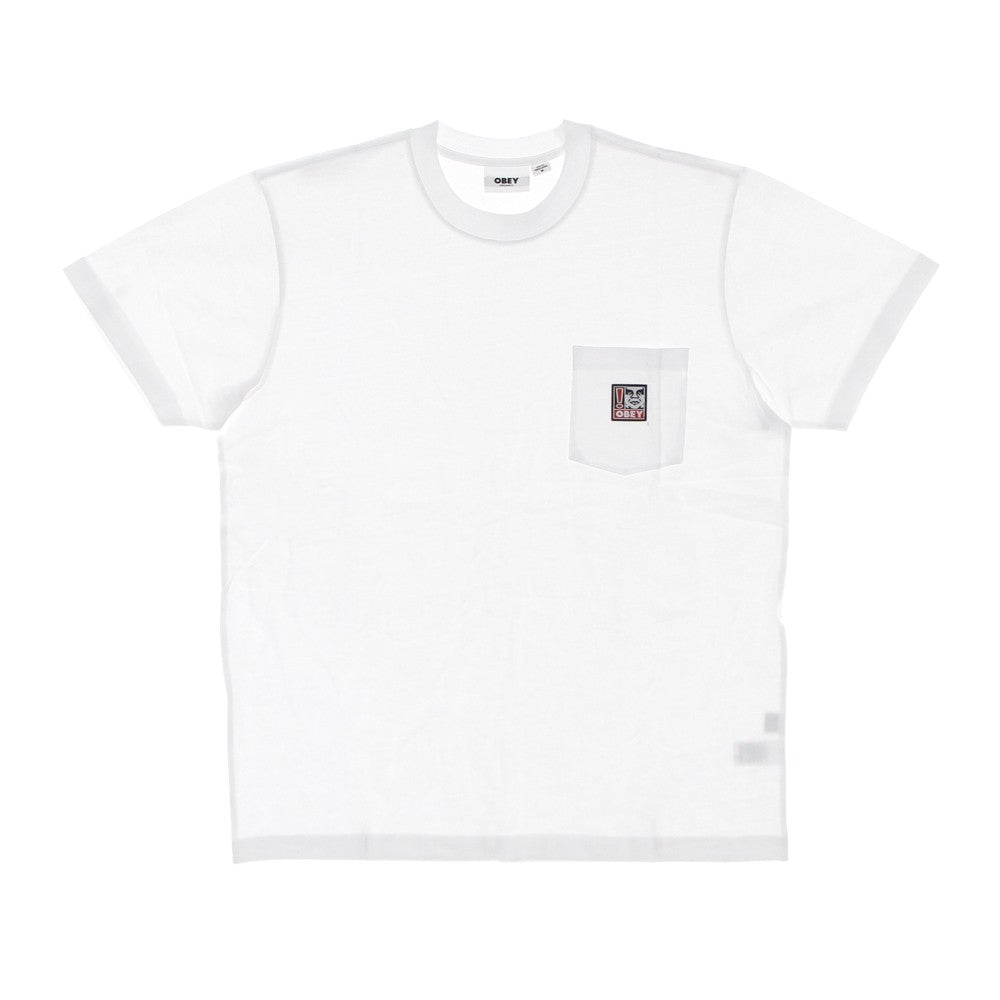 Maglietta Uomo Point Organic Pocket Tee White