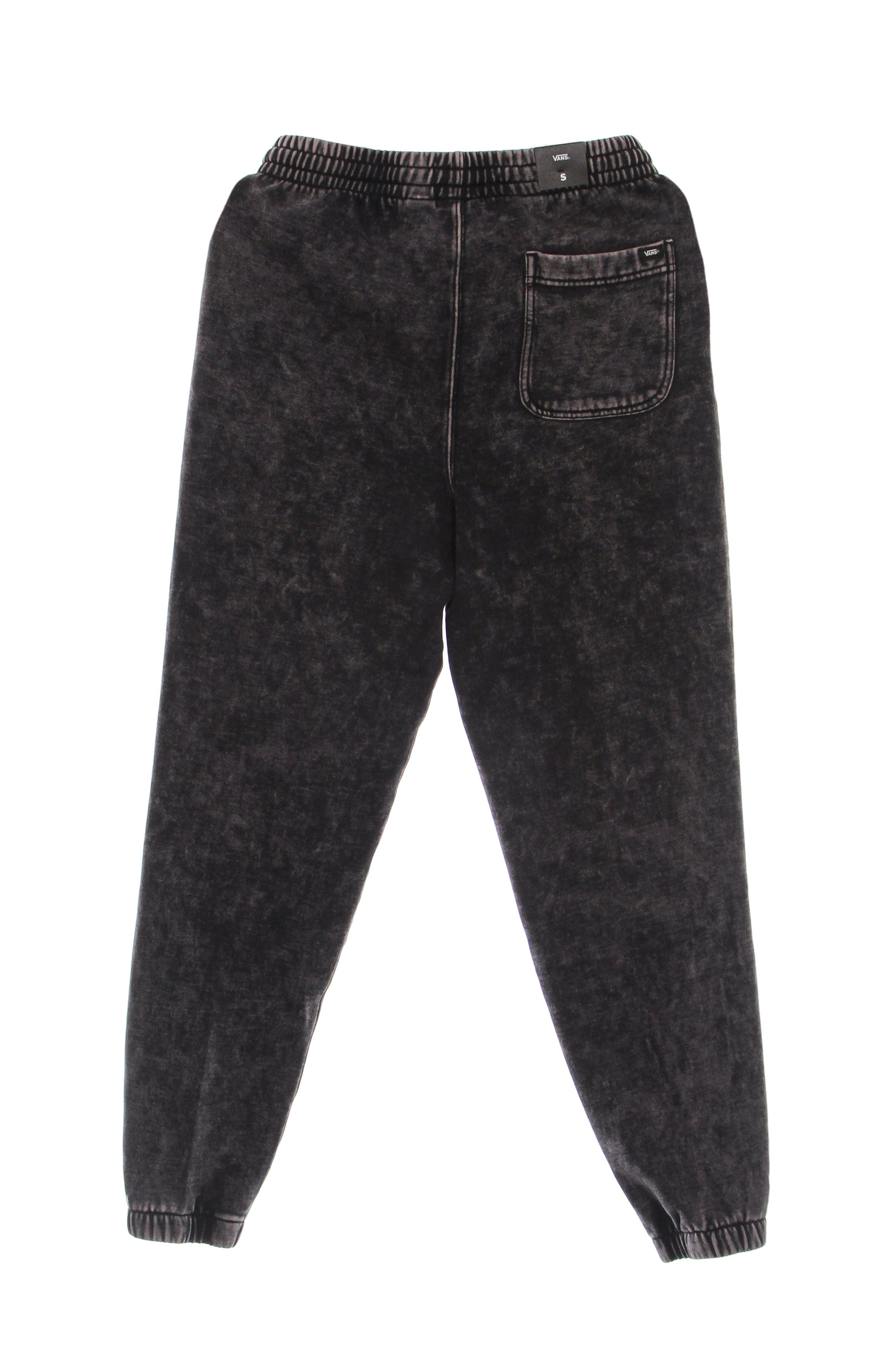 Pantalone Tuta Felpato Uomo Mineral Wash Relaxed Fleece Pant Black