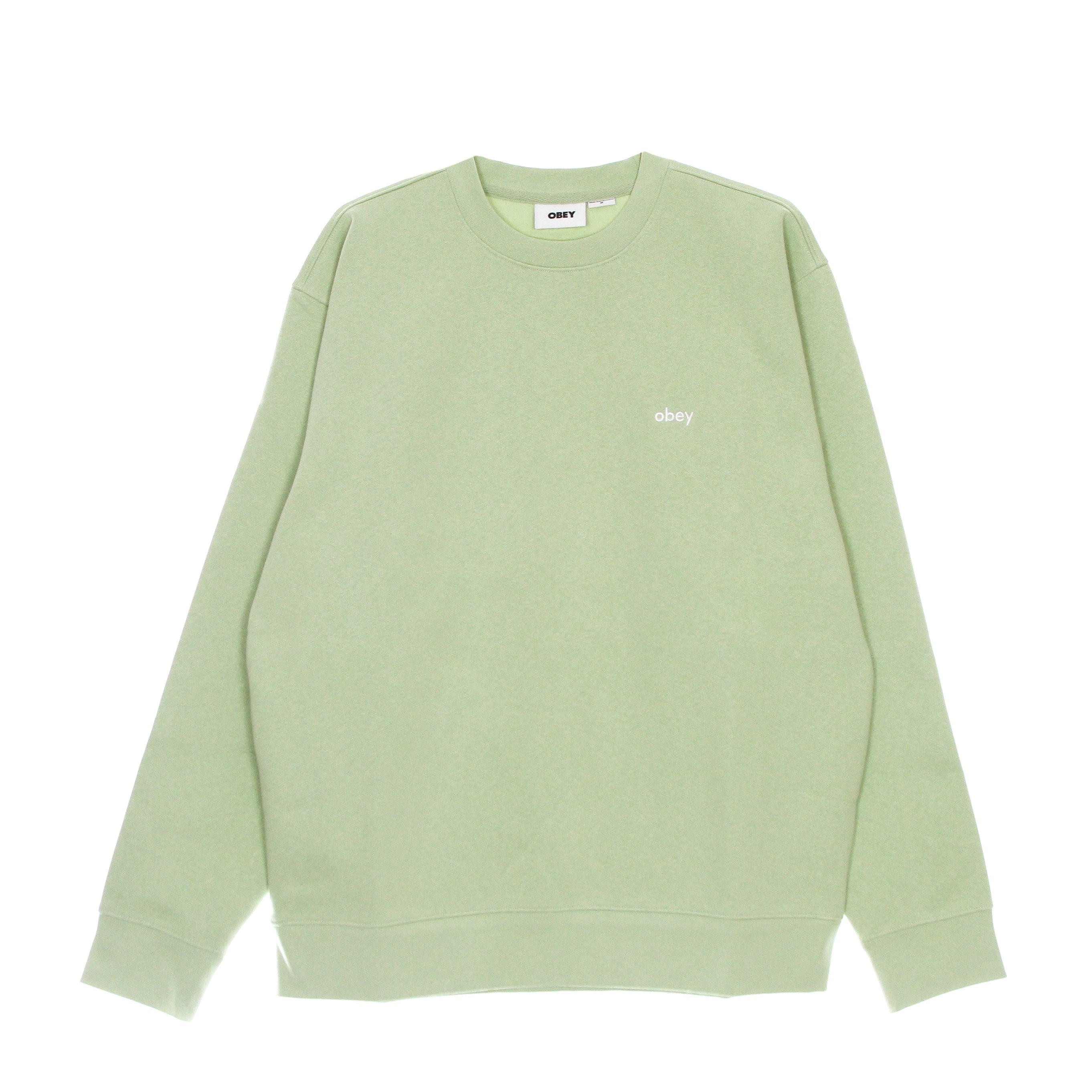 Obey, Felpa Girocollo Uomo Tab Crew Specialty Fleece, Cucumber