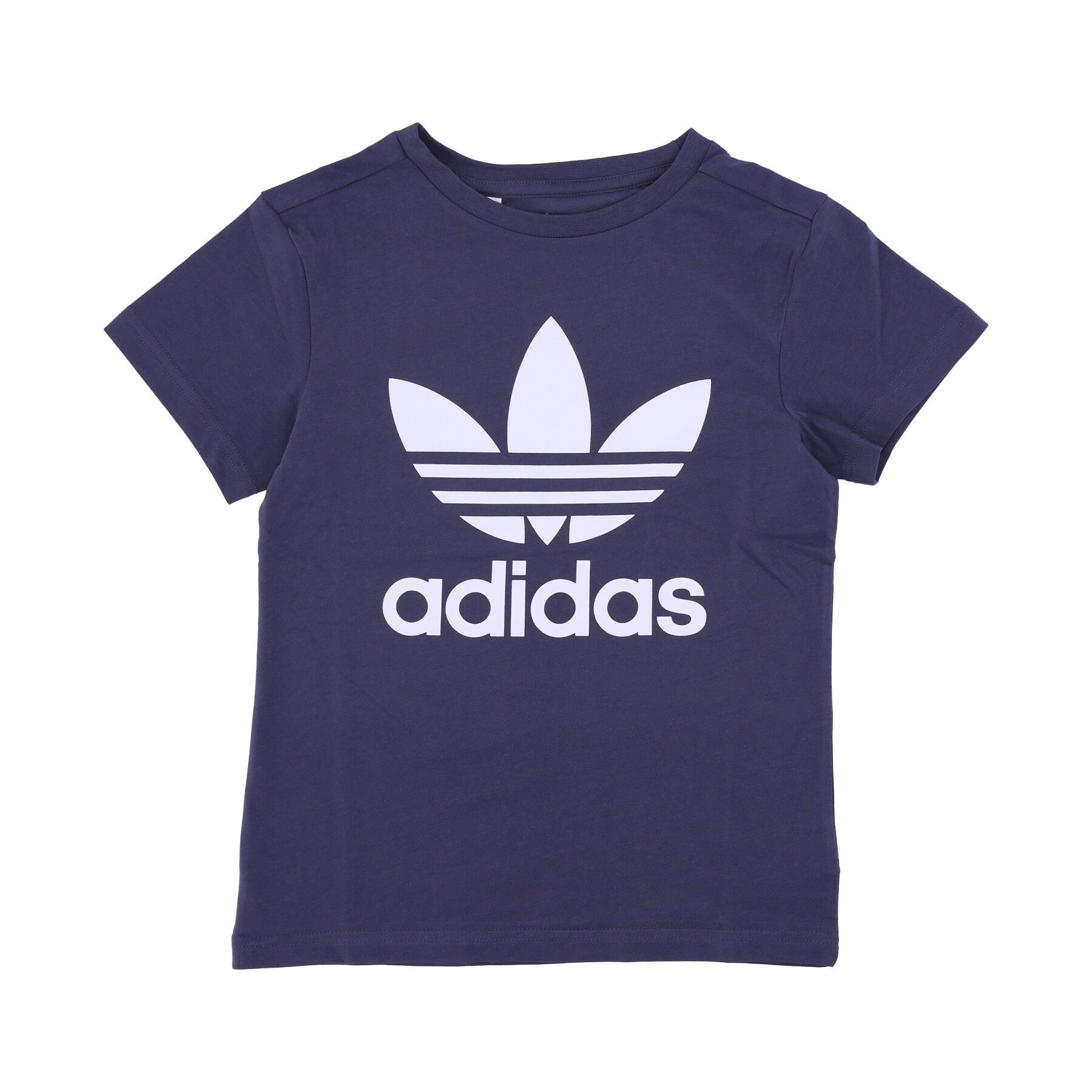 Adidas, Maglietta Ragazzo Trefoil Tee, Shadow Navy/white