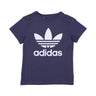 Adidas, Maglietta Ragazzo Trefoil Tee, Shadow Navy/white