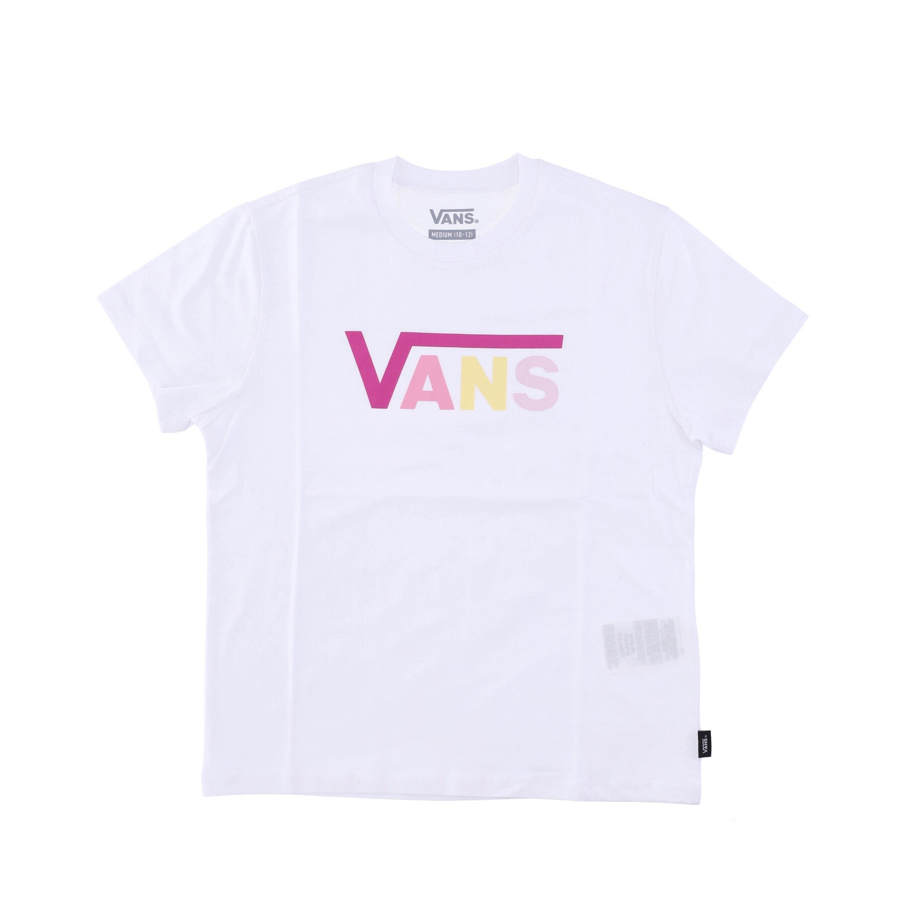 Girl Camiseta Voladora V Crew White/Fuchsia Red