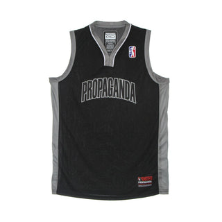 Propaganda, Canotta Tipo Basket Uomo Black Basket Jersey, Black