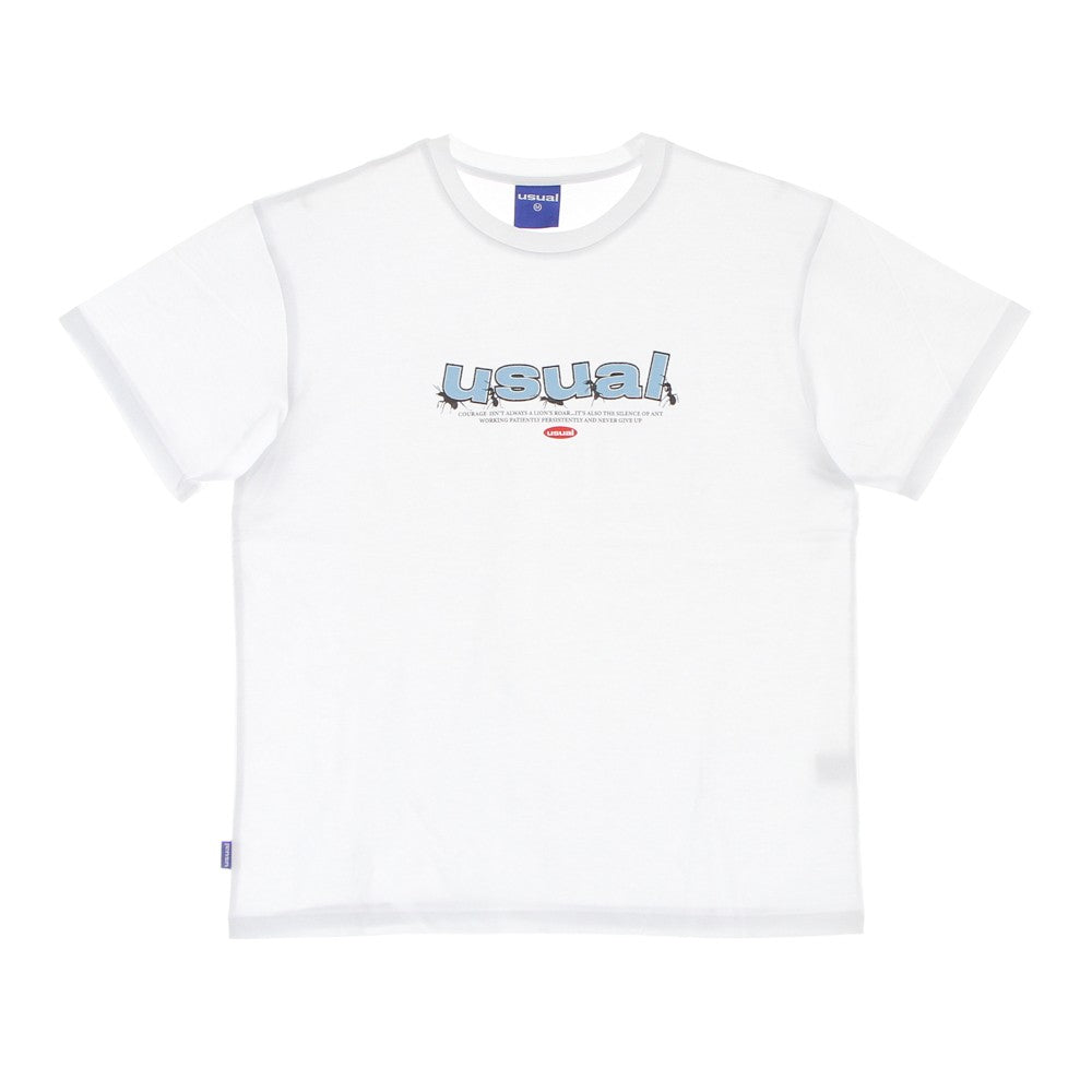 Usual, Maglietta Uomo Ants Tee, White