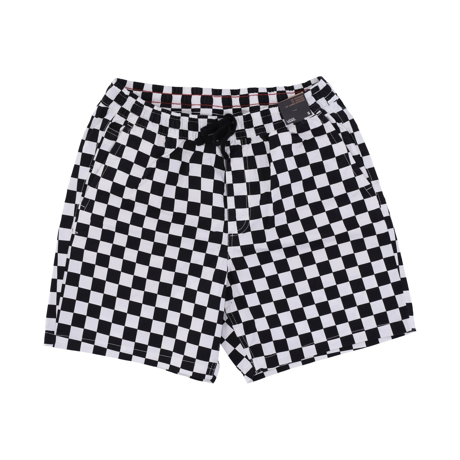 Vans, Pantaloncino Uomo Range Relaxed Elastic Short, Checkerboard