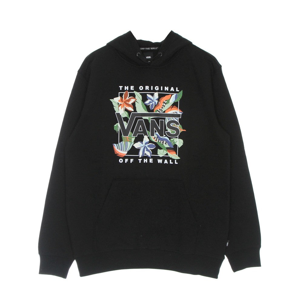 Felpa Cappuccio Uomo Lucid Floral Hoodie Black