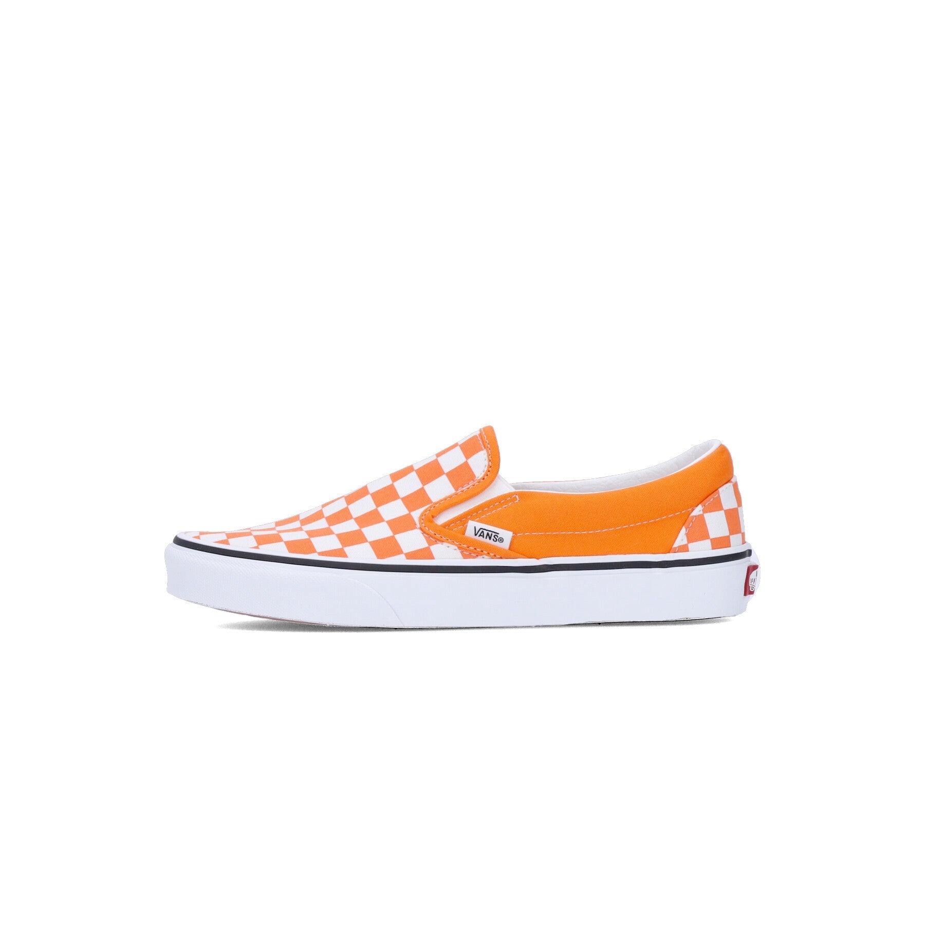 Vans, Scarpa Bassa Uomo Classic Slip-on (checkerboard), Orange Tiger/true White