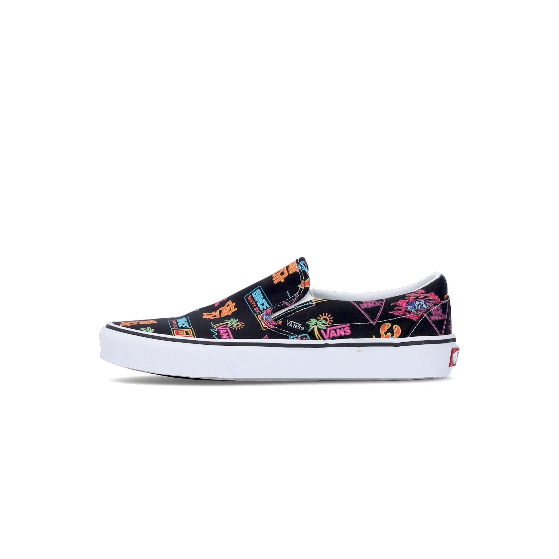 Vans, Scarpa Bassa Uomo Classic Slip-on (vans Market), Black/neon