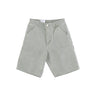 Carhartt Wip, Pantalone Corto Uomo Single Knee Short, Pale Spearmint Faded