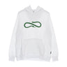 Propaganda, Felpa Leggera Cappuccio Uomo Logo Green Hoodie, White/green