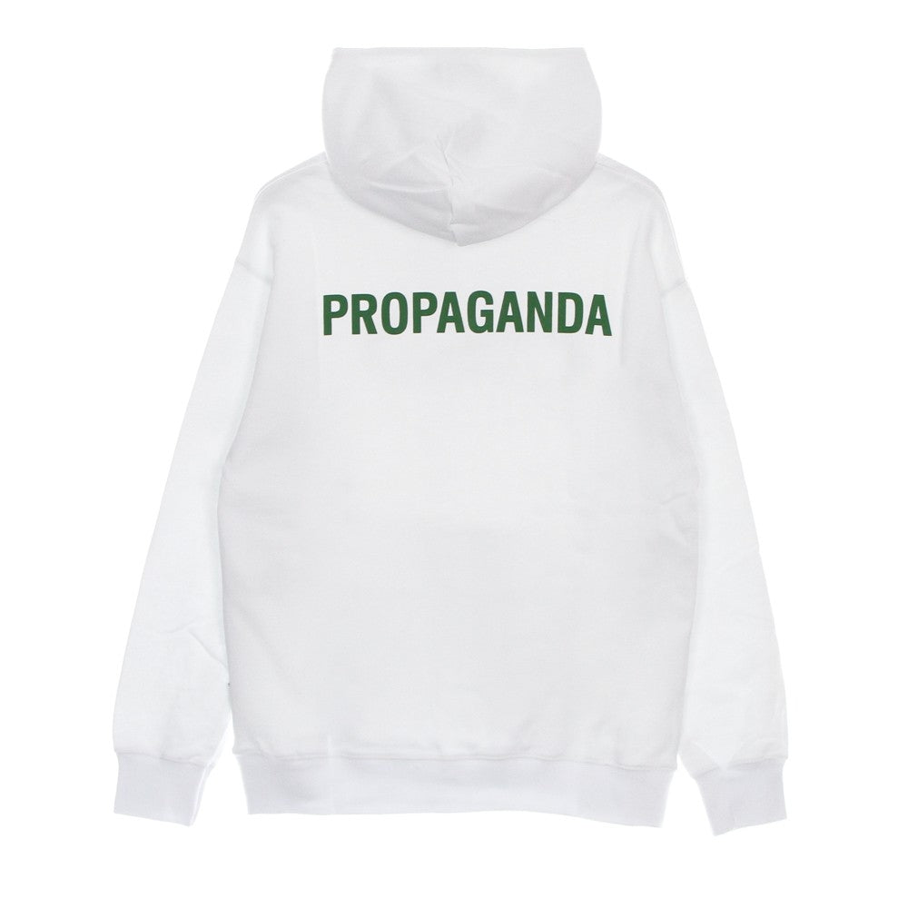 Propaganda, Felpa Leggera Cappuccio Uomo Logo Green Hoodie, 