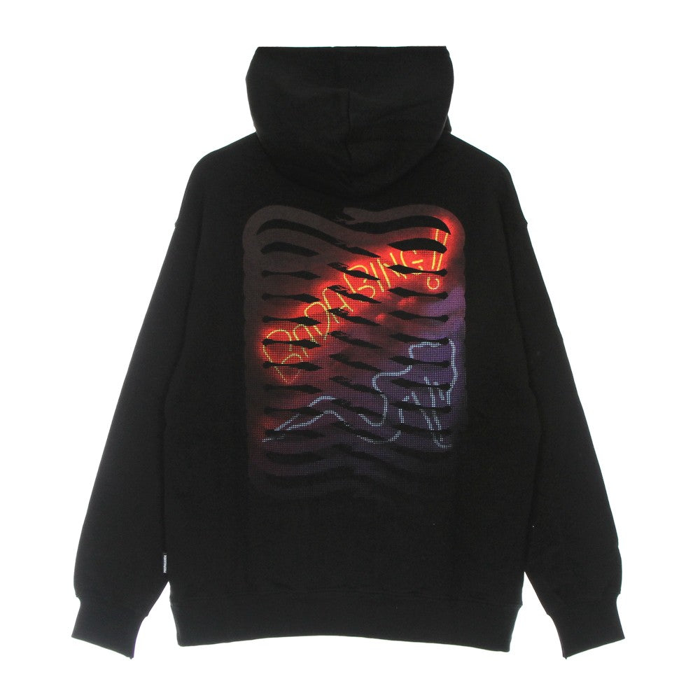 Propaganda, Felpa Leggera Cappuccio Uomo Gabagool Ribs Icon Hoodie, Black