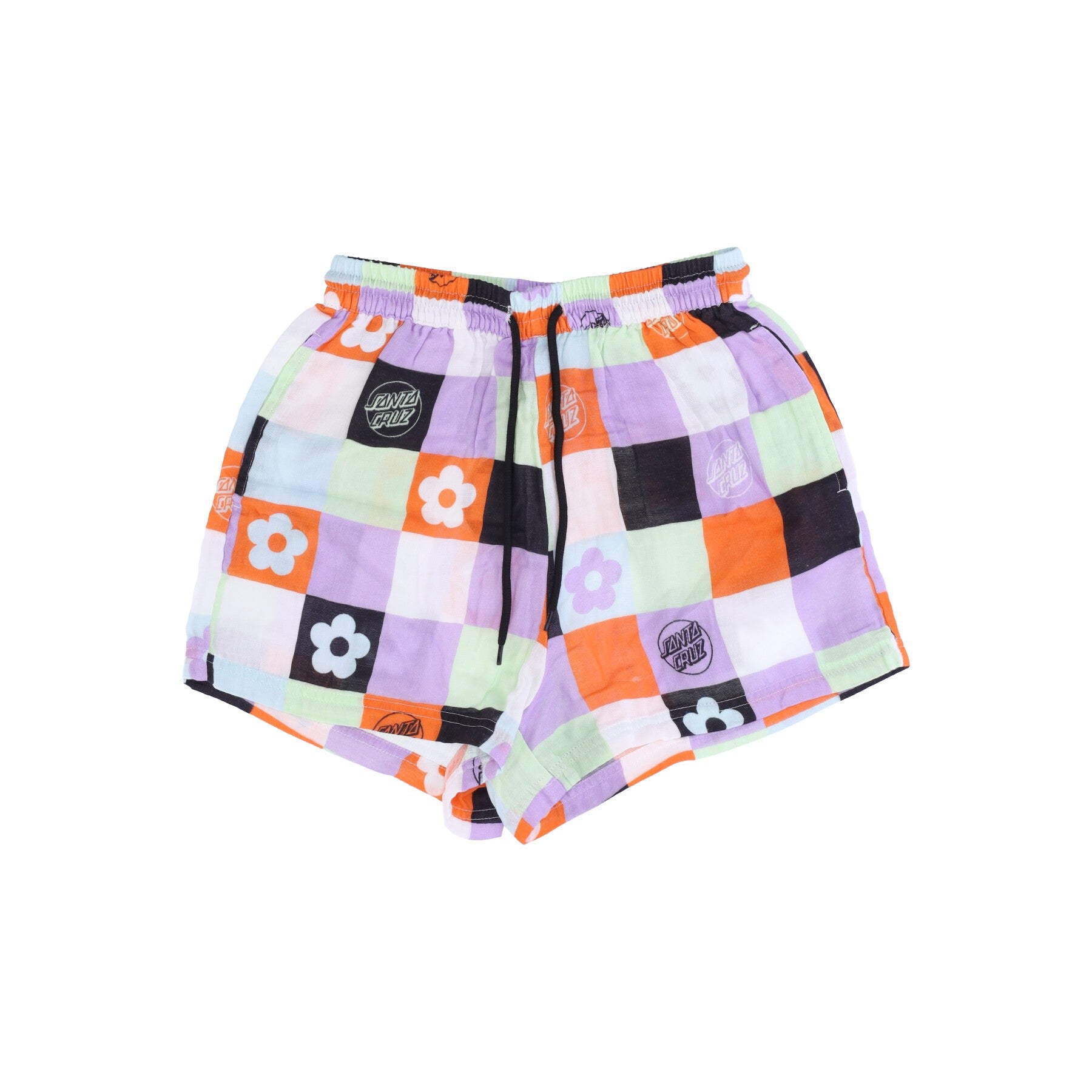 Santa Cruz, Pantaloncino Donna Patched Up Shorts, Patchwork Print