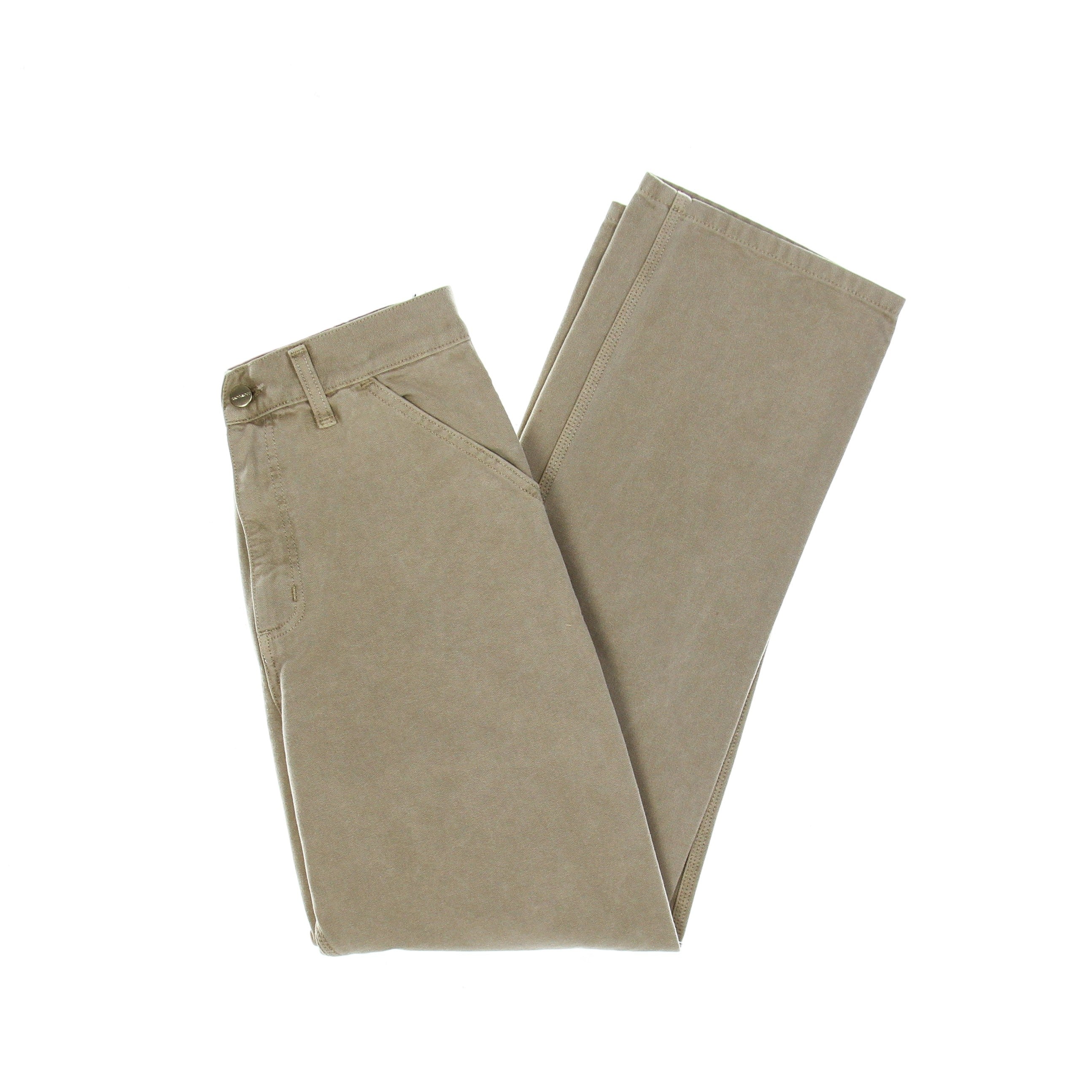 Carhartt Wip, Pantalone Lungo Uomo Single Knee Pant, Dusty H Brown Faded