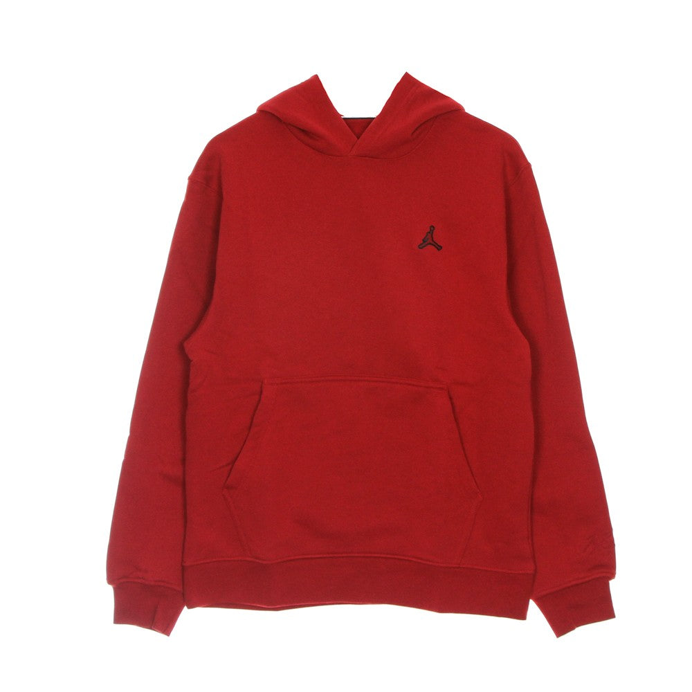 Men's Essentials Fleece Pullover Hoodie Gym Red