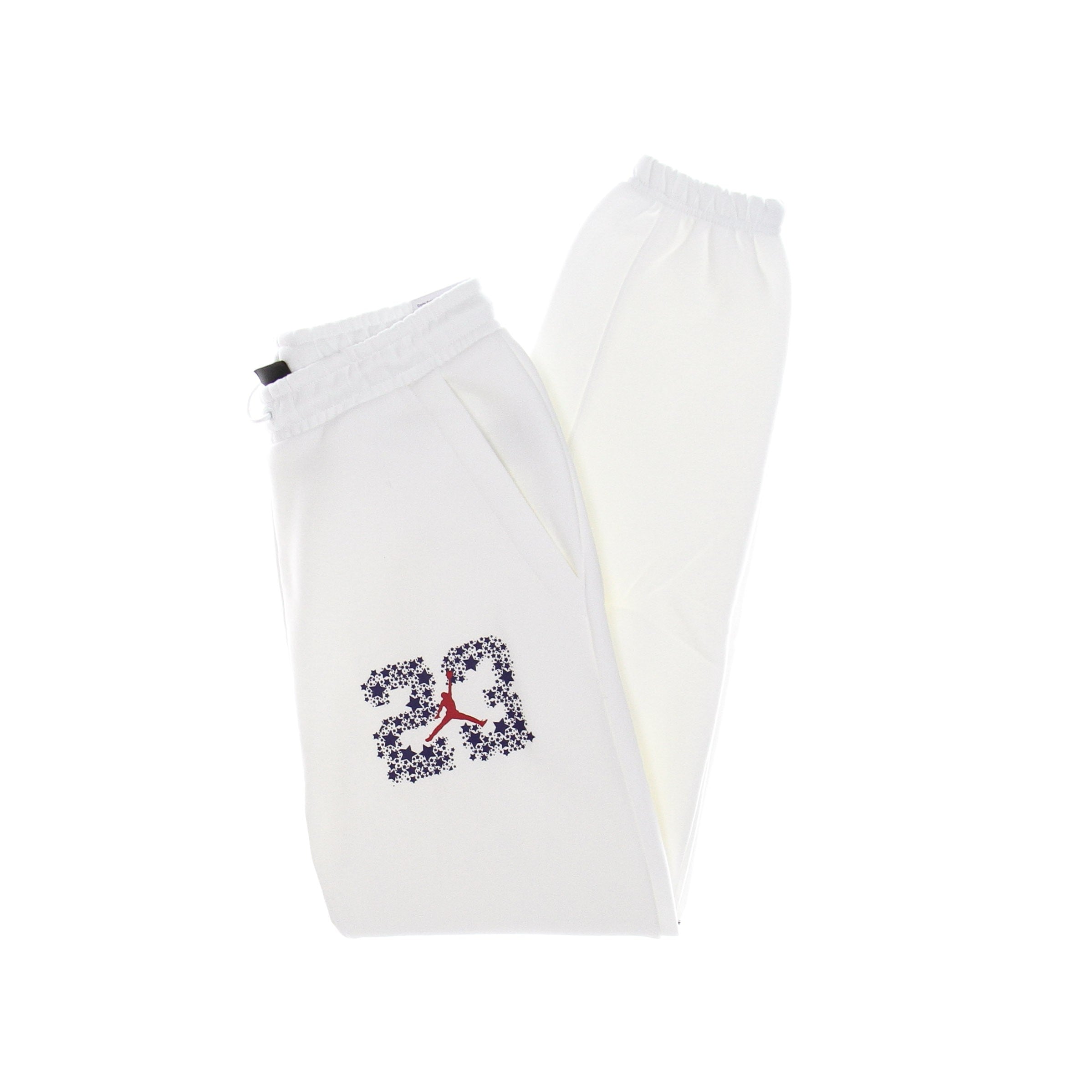 Jordan, Pantalone Tuta Felpato Uomo Sport Dna Fleece Pant, White