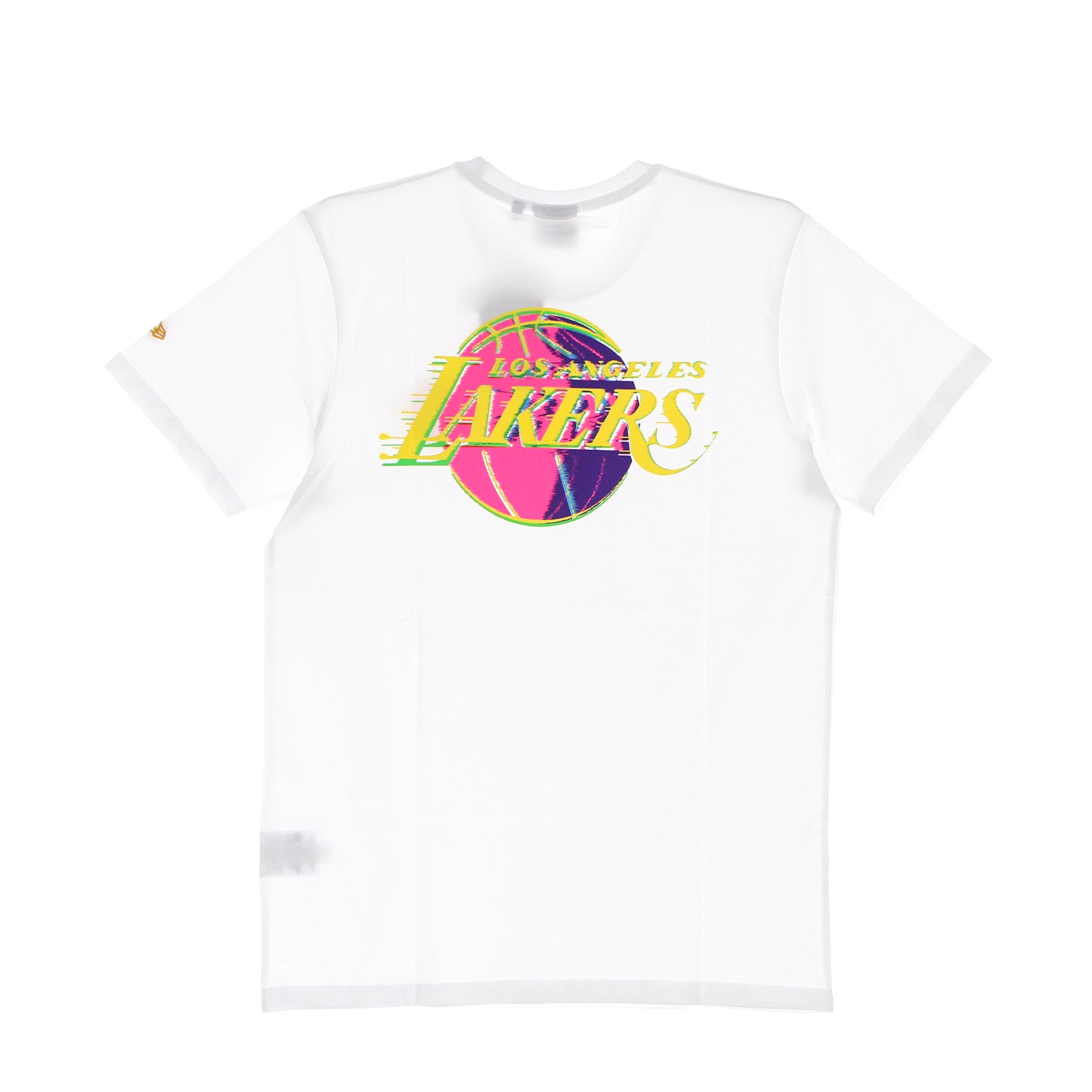 Maglietta Uomo Nba Neon Back Graphic Team Logo Tee Loslak White