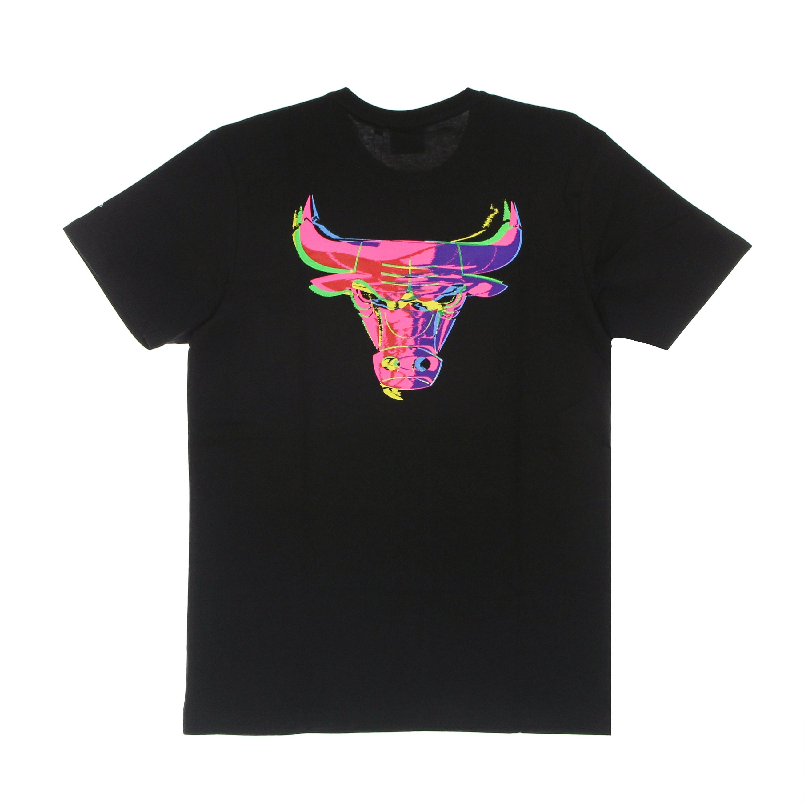 Maglietta Uomo Nba Neon Back Graphic Team Logo Tee Chibul Black