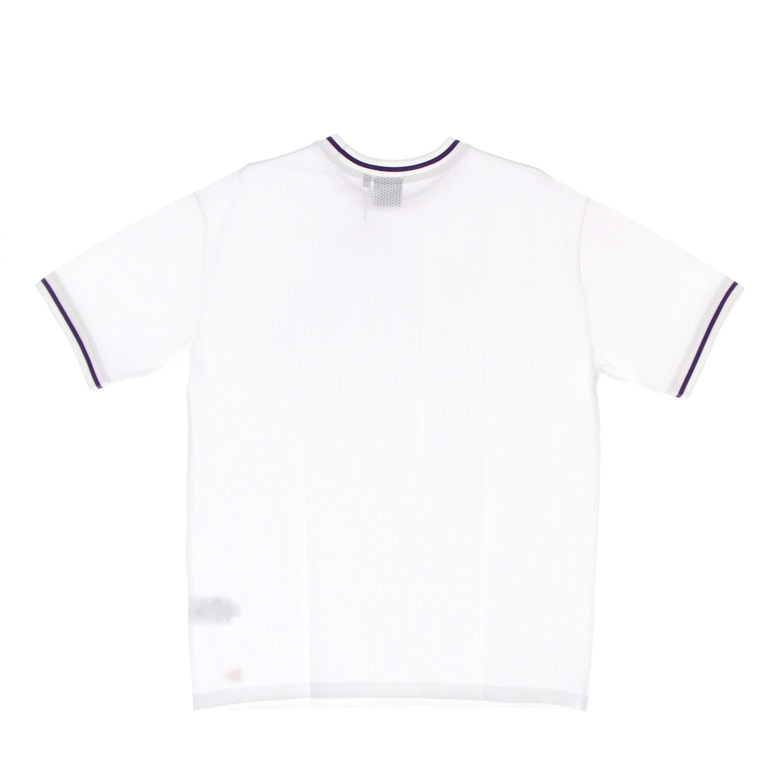 Maglietta Uomo Nba Mesh Team Logo Oversized Tee Loslak White