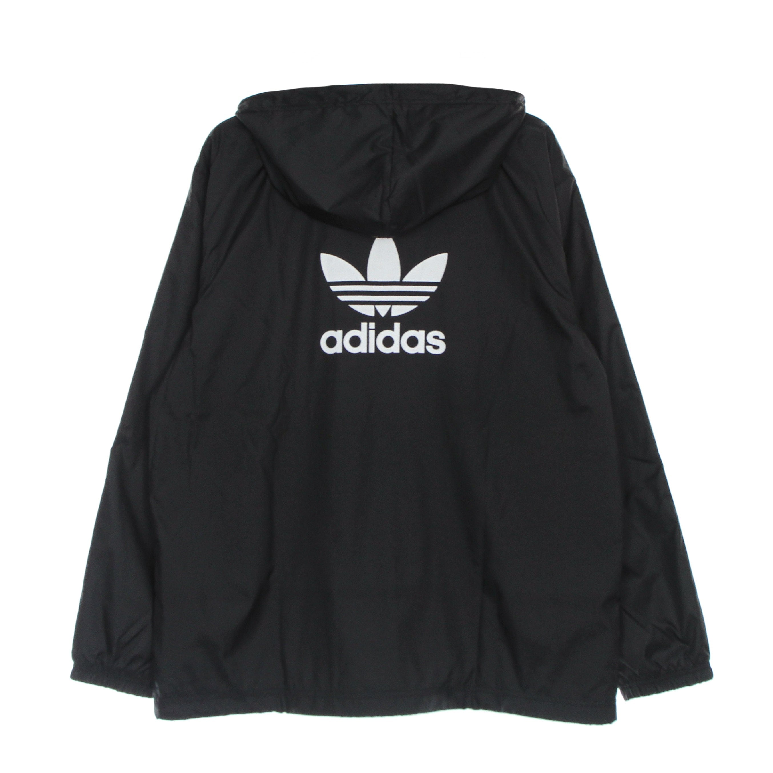 Adidas, Giacca A Vento Uomo 3-stripes Windbreaker, Black