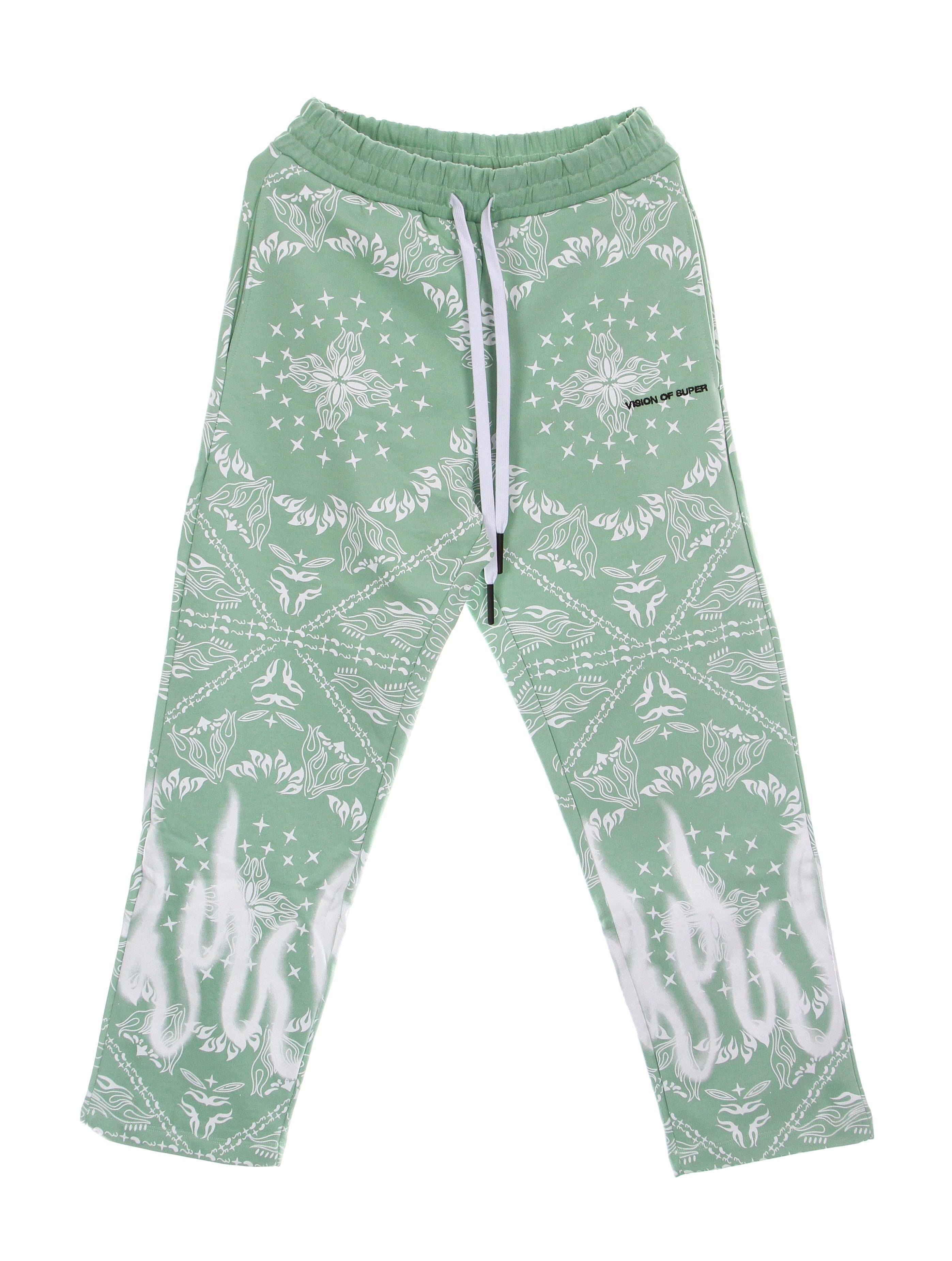 Vision Of Super, Pantalone Tuta Leggero Uomo Bandana Print Pants, 