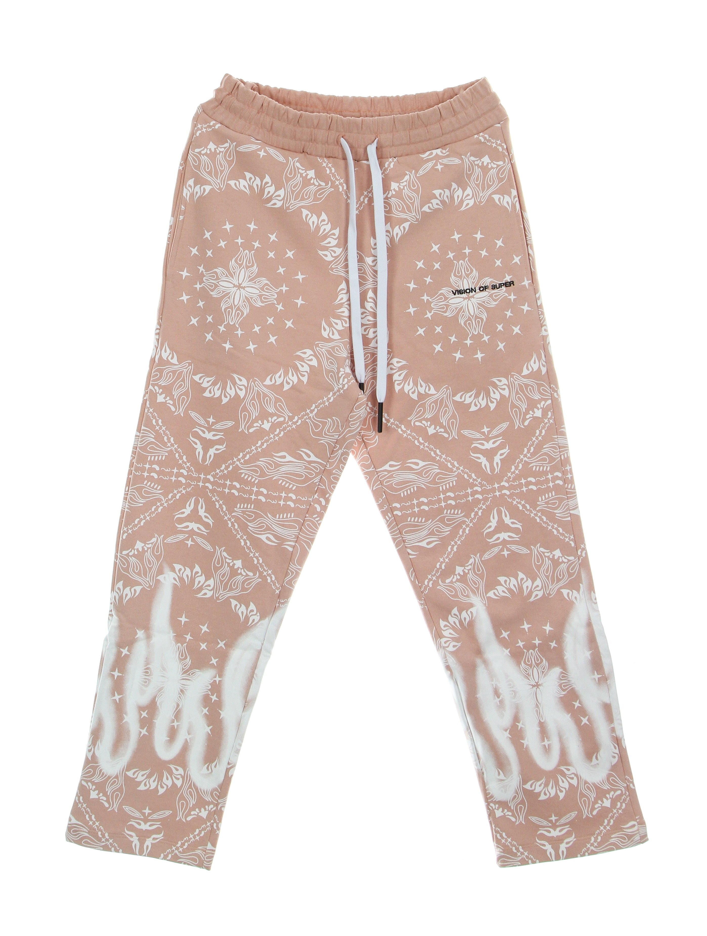 Vision Of Super, Pantalone Tuta Leggero Uomo Bandana Print Pants, 