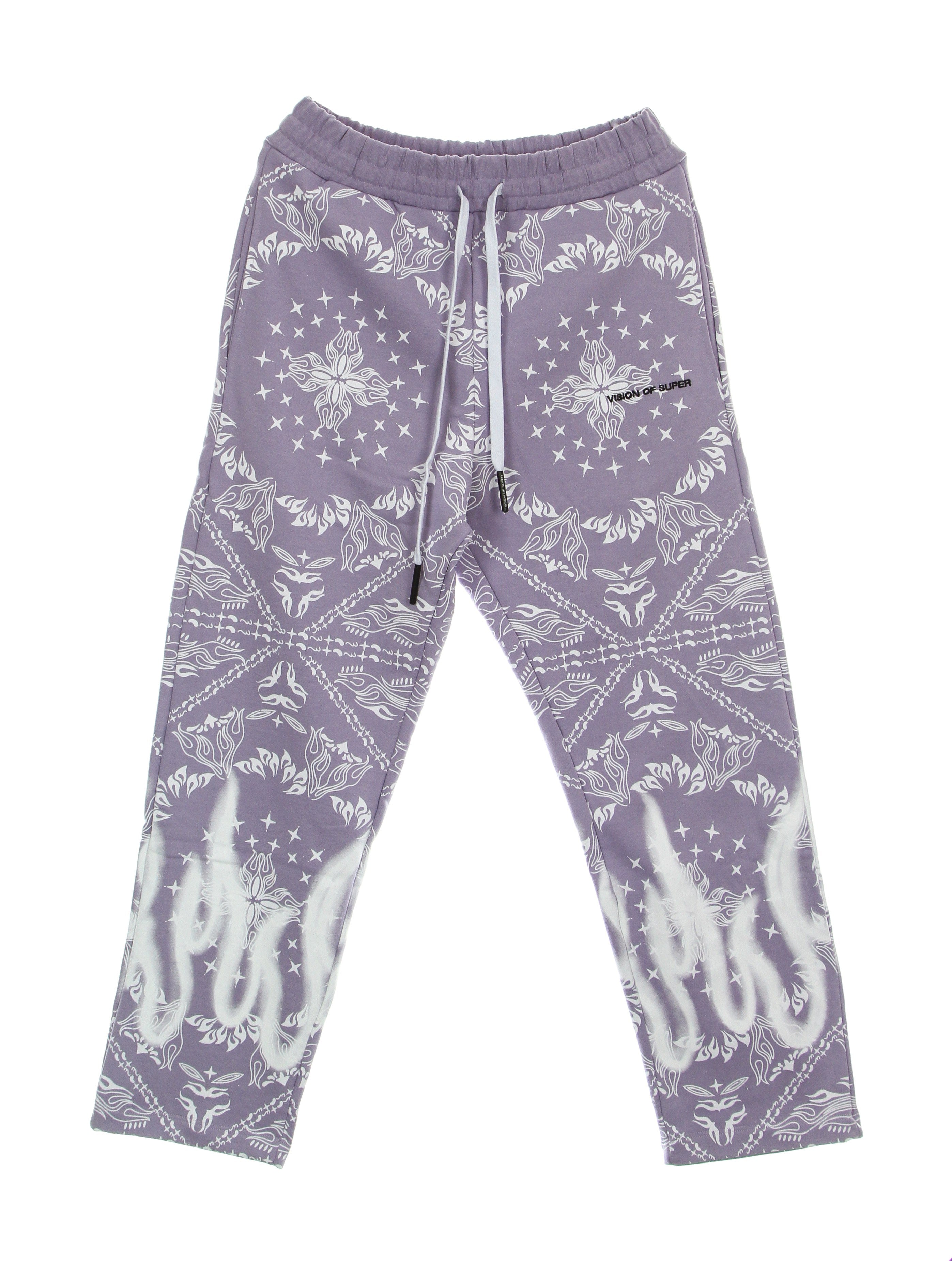 Vision Of Super, Pantalone Tuta Leggero Uomo Bandana Print Pants, 