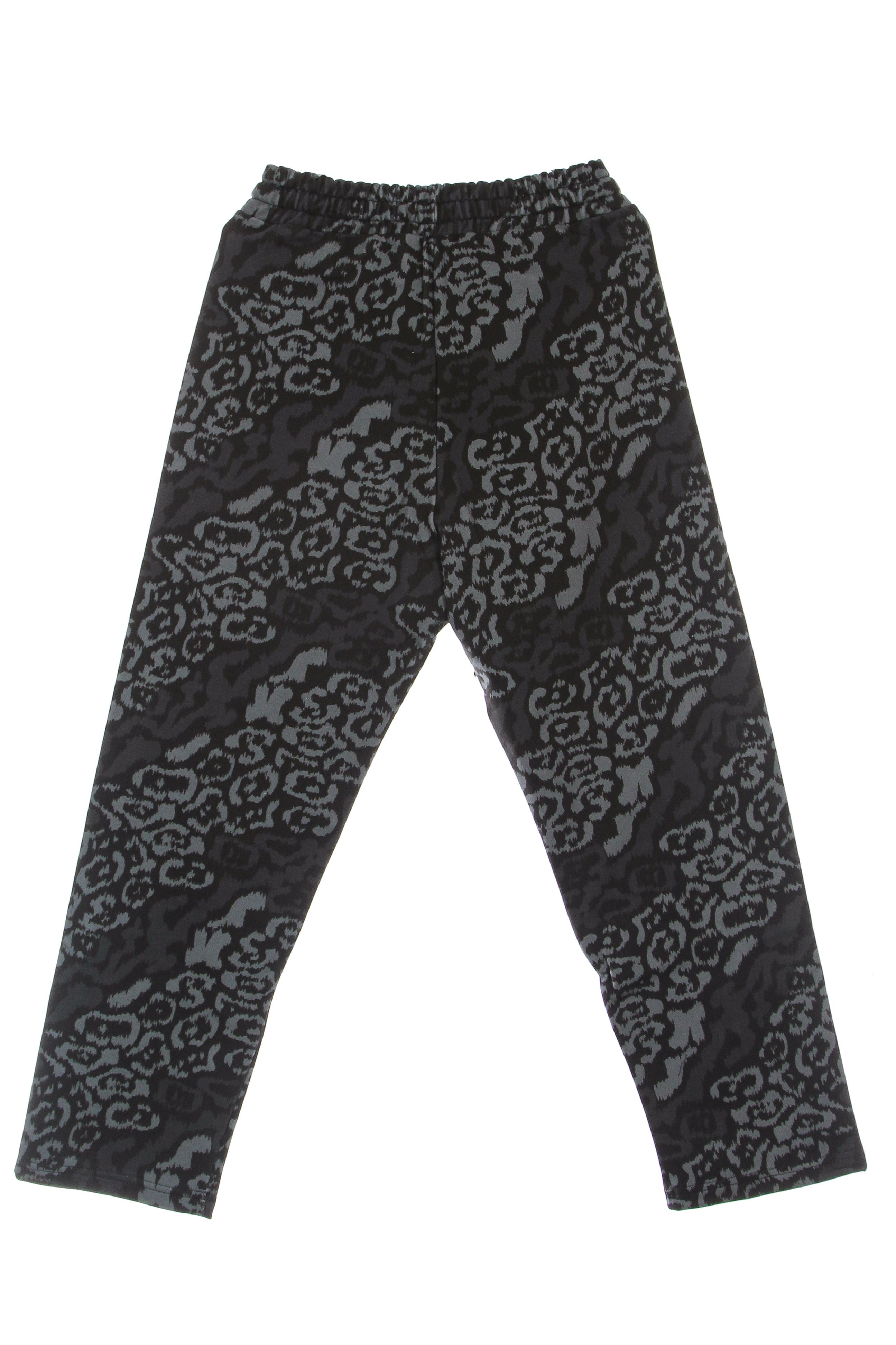 Pantallone léger costume hommes allover pantalon léopard noir