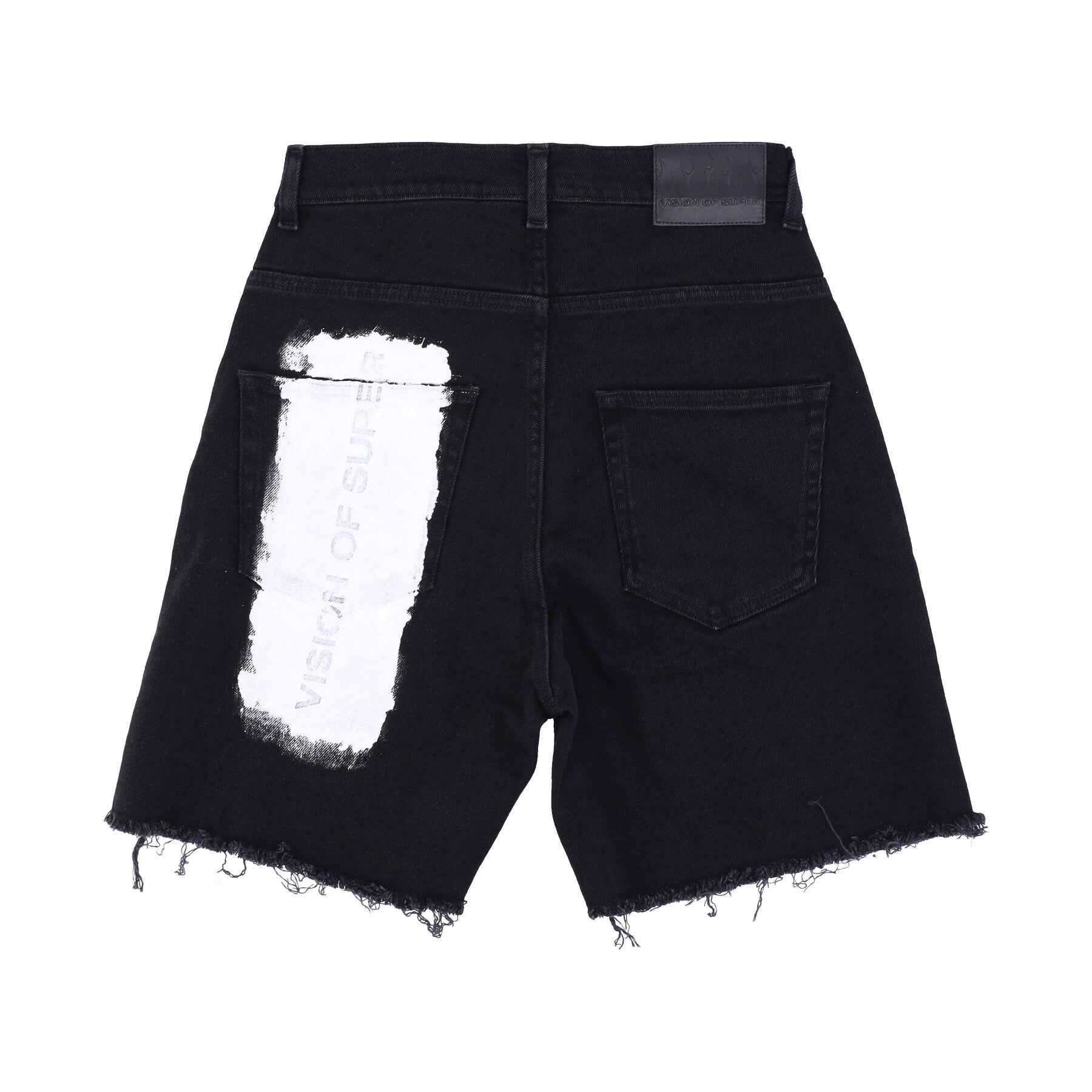 Vision Of Super, Jeans Corto Uomo Coating Denim Shorts, 