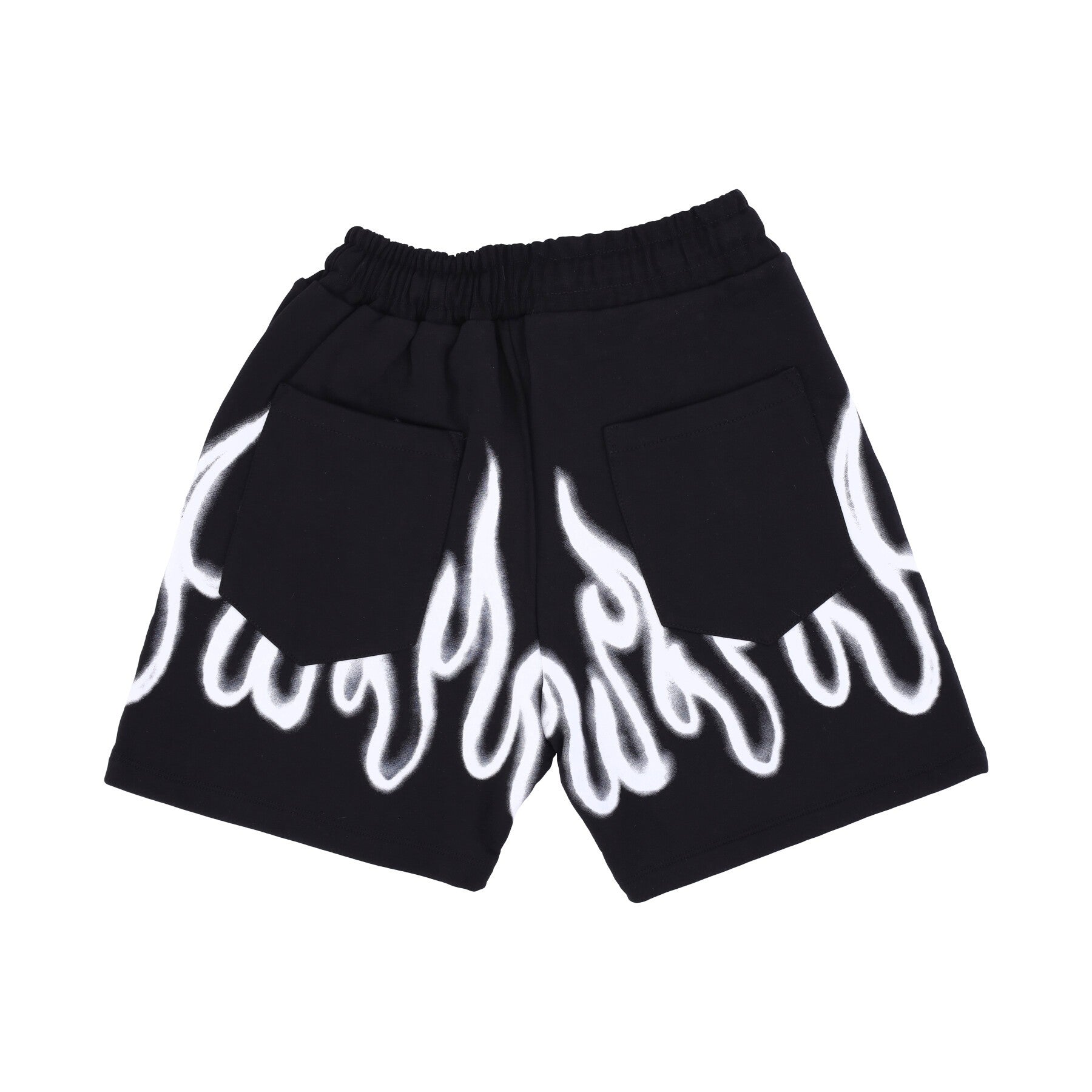 Pantalone Corto Tuta Uomo Spray Flames Shorts Black/white