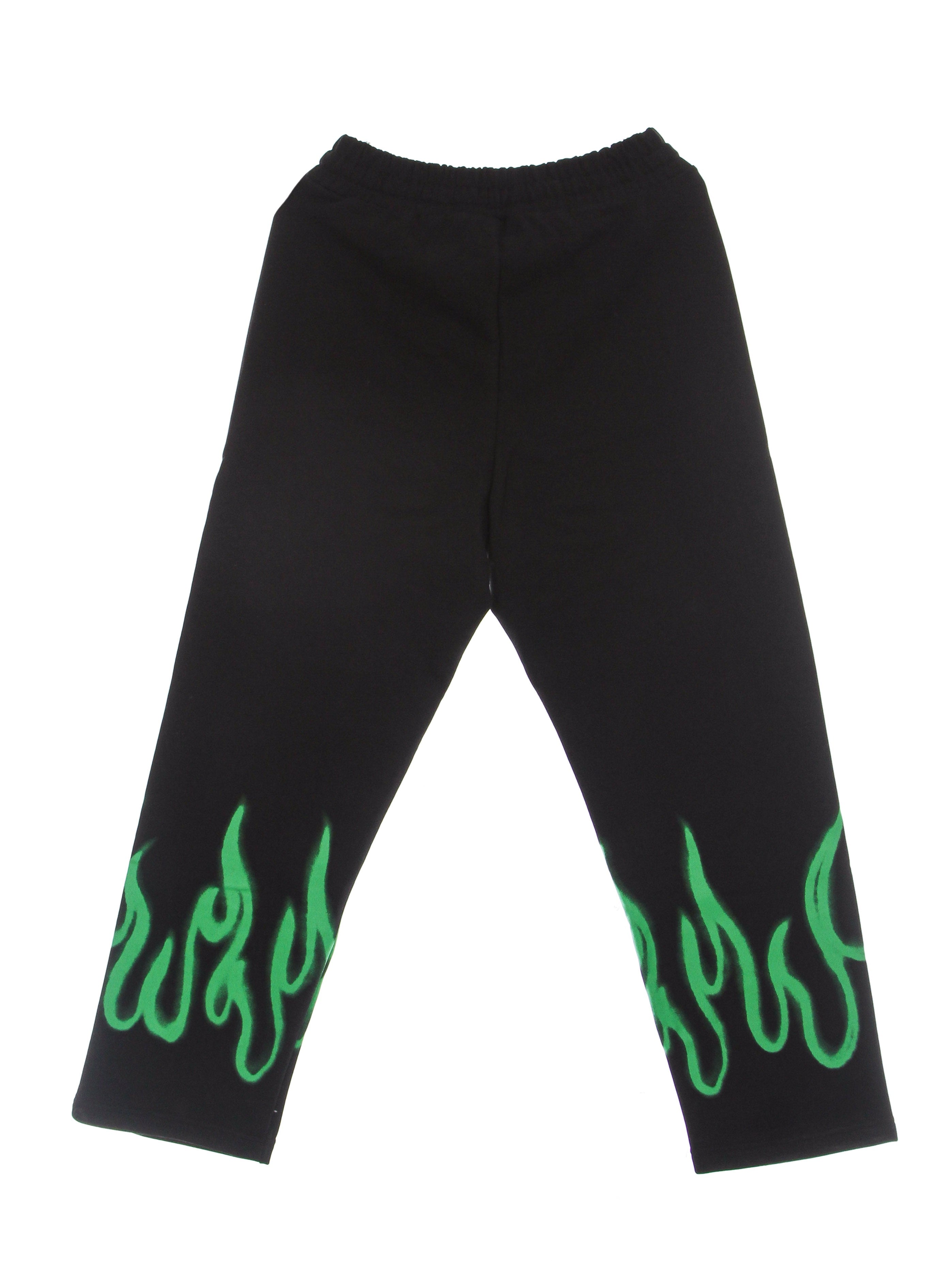 Vision Of Super, Pantalone Tuta Leggero Uomo Spray Flames Pants, 