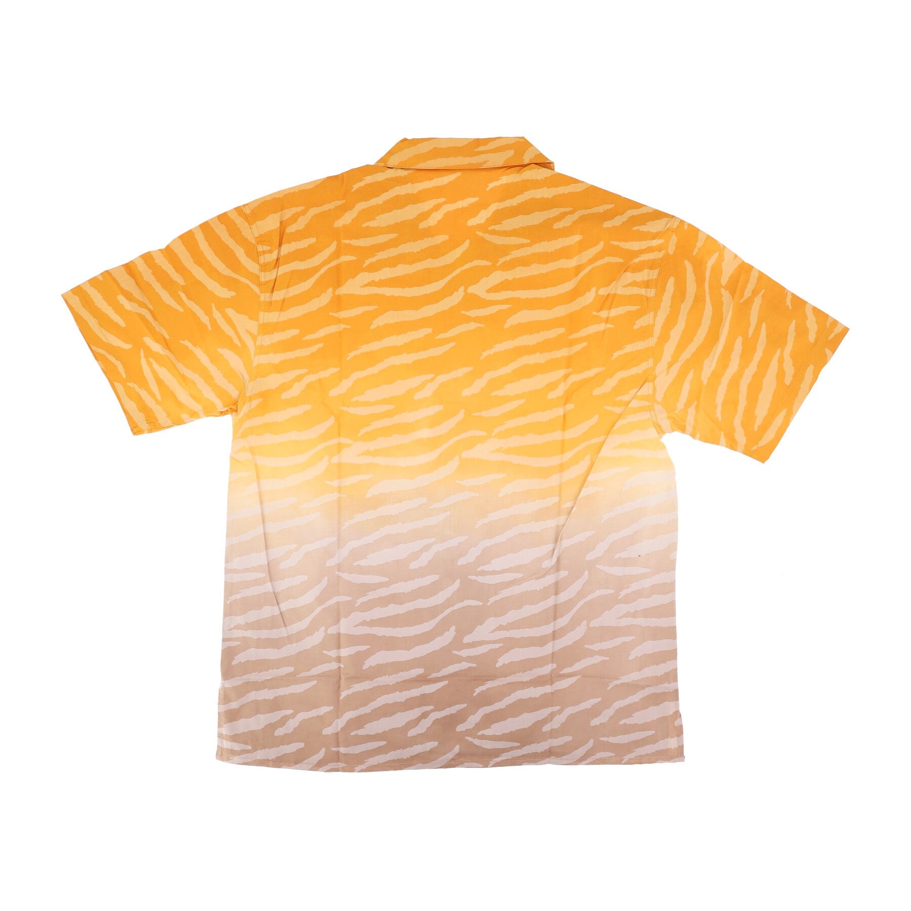 Herren-Kurzarmhemd „Animalier Degrade“ Bowlinghemd Orange/Sand