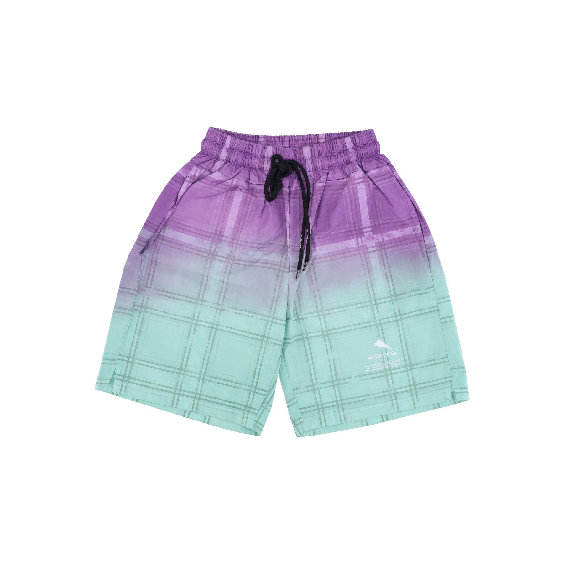 Pantalone Corto Uomo Checked Degrade' Shorts Purple/green